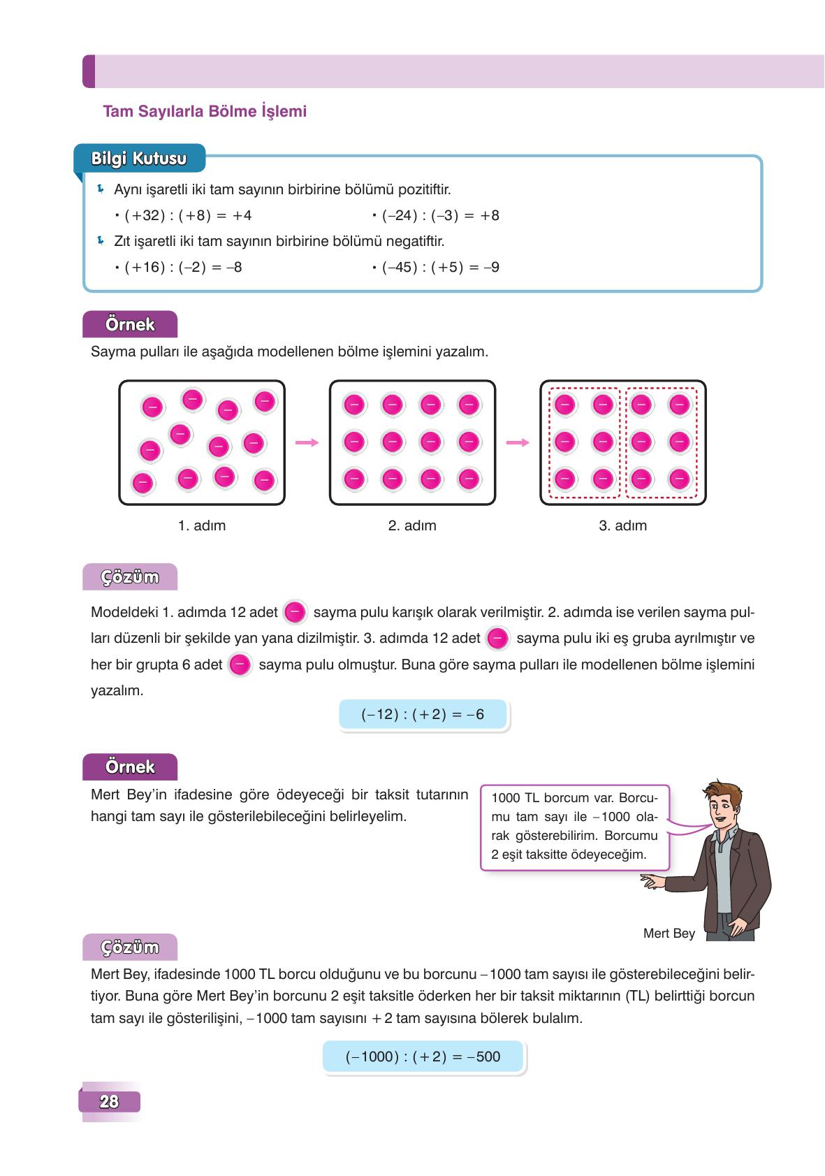 7. Sınıf Edat Yayınları Matematik Ders Kitabı Sayfa 28 Cevapları