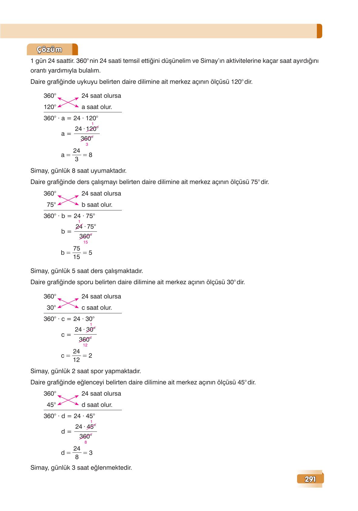 7. Sınıf Edat Yayınları Matematik Ders Kitabı Sayfa 291 Cevapları