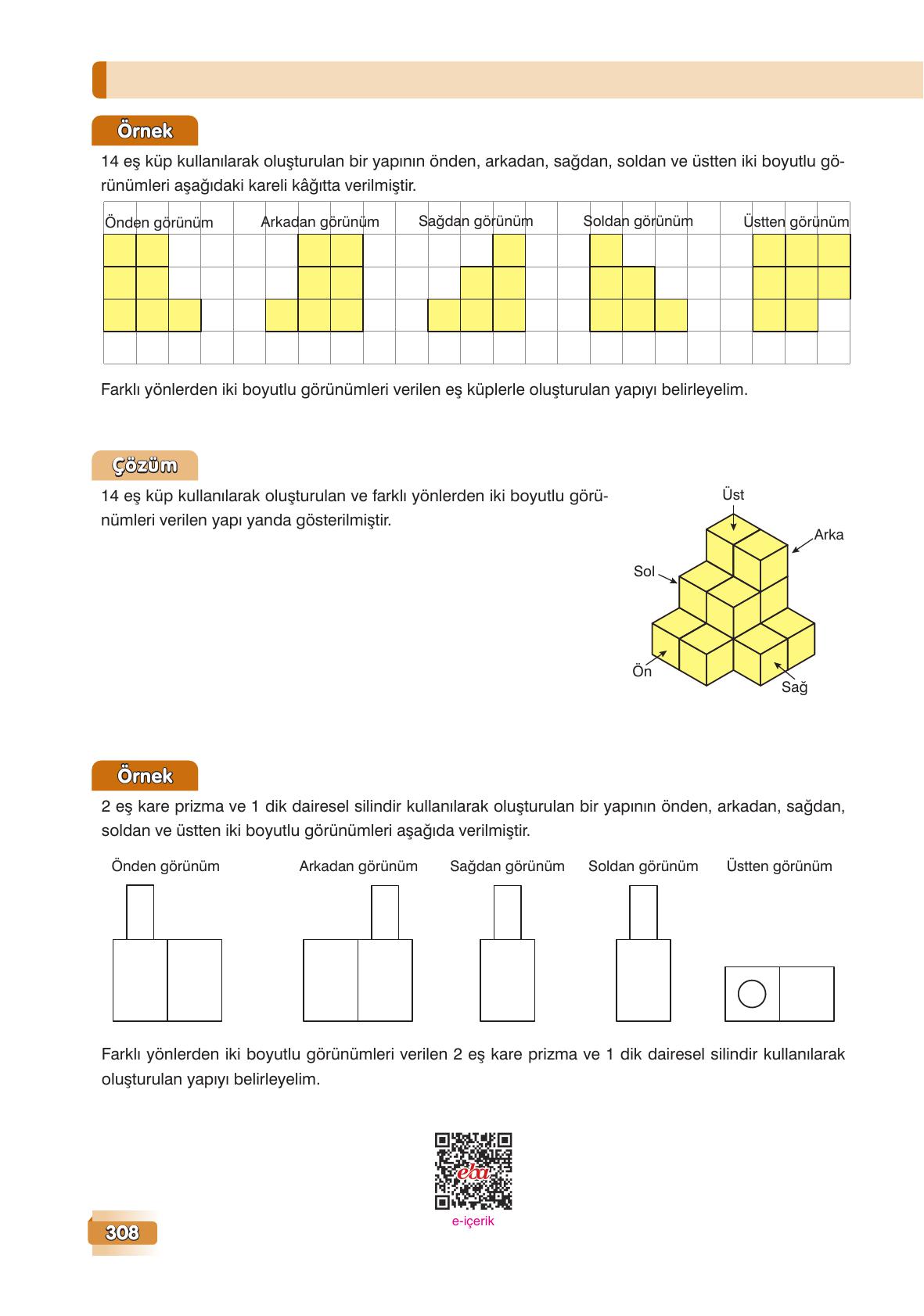 7. Sınıf Edat Yayınları Matematik Ders Kitabı Sayfa 308 Cevapları