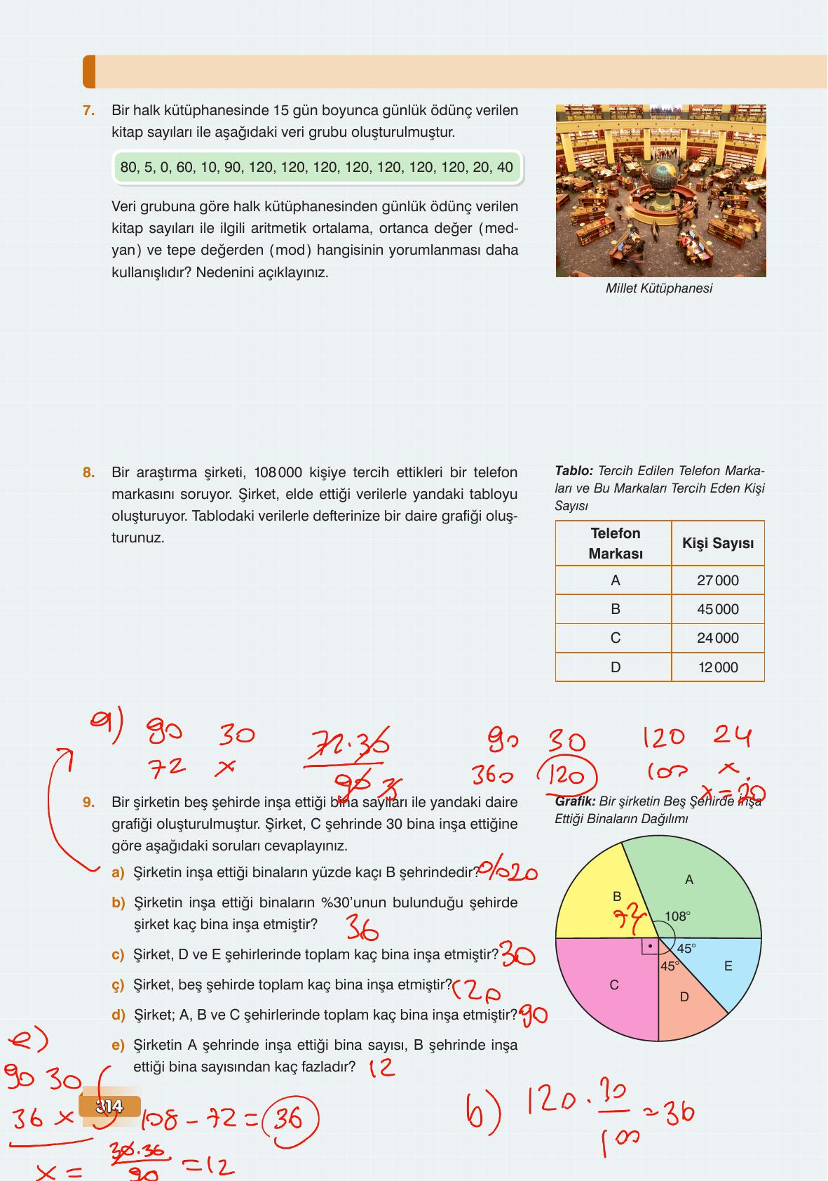 7. Sınıf Edat Yayınları Matematik Ders Kitabı Sayfa 314 Cevapları