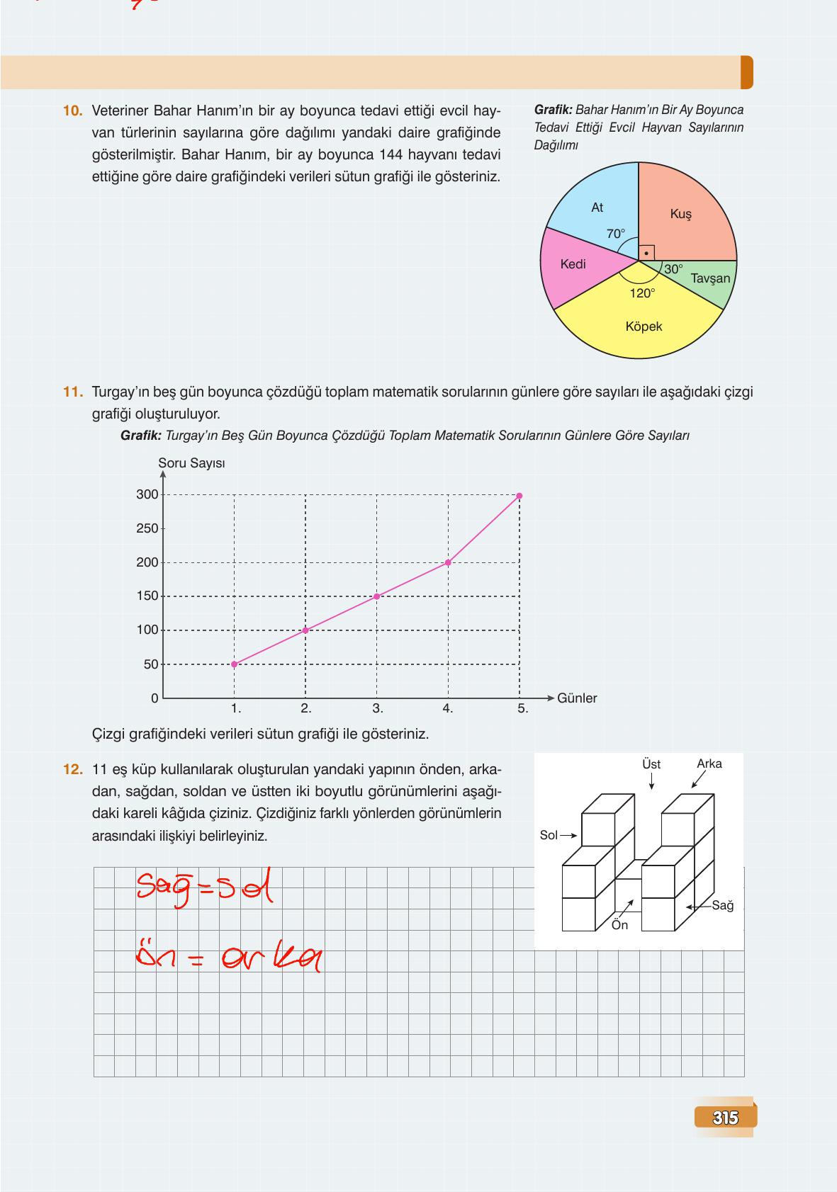 7. Sınıf Edat Yayınları Matematik Ders Kitabı Sayfa 315 Cevapları