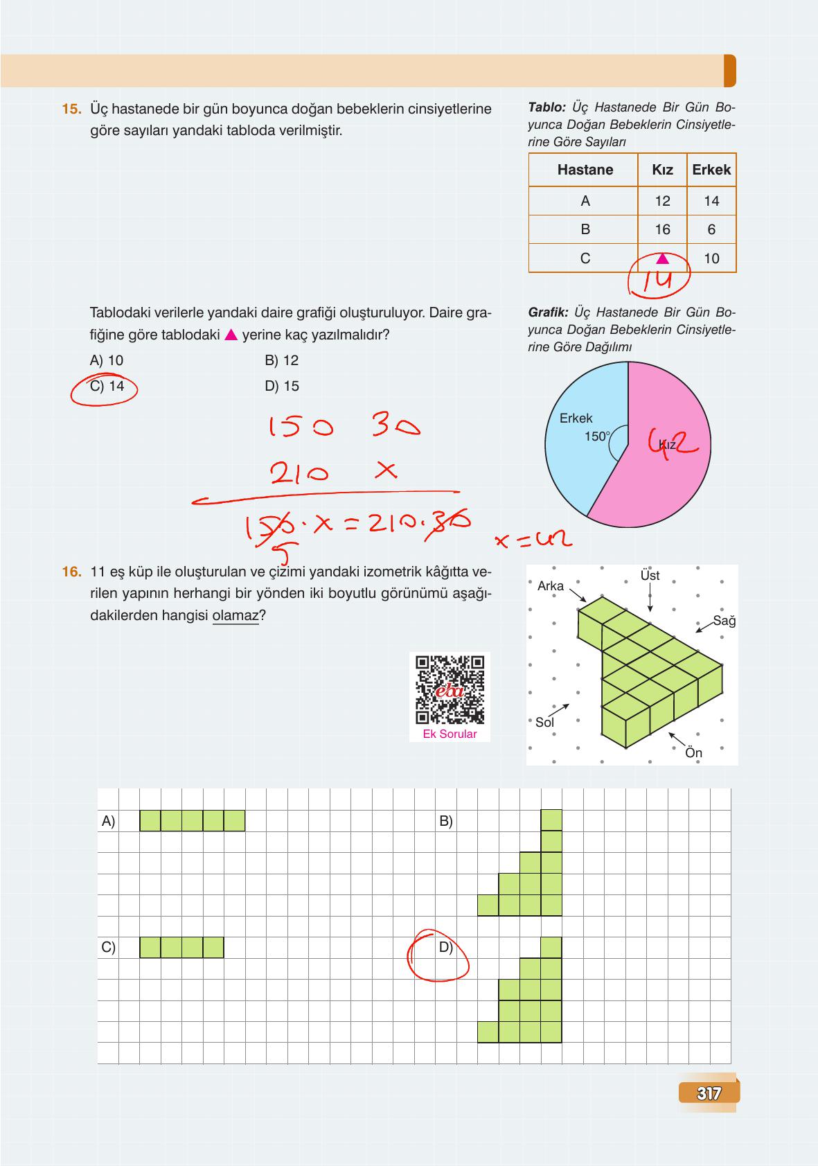 7. Sınıf Edat Yayınları Matematik Ders Kitabı Sayfa 317 Cevapları