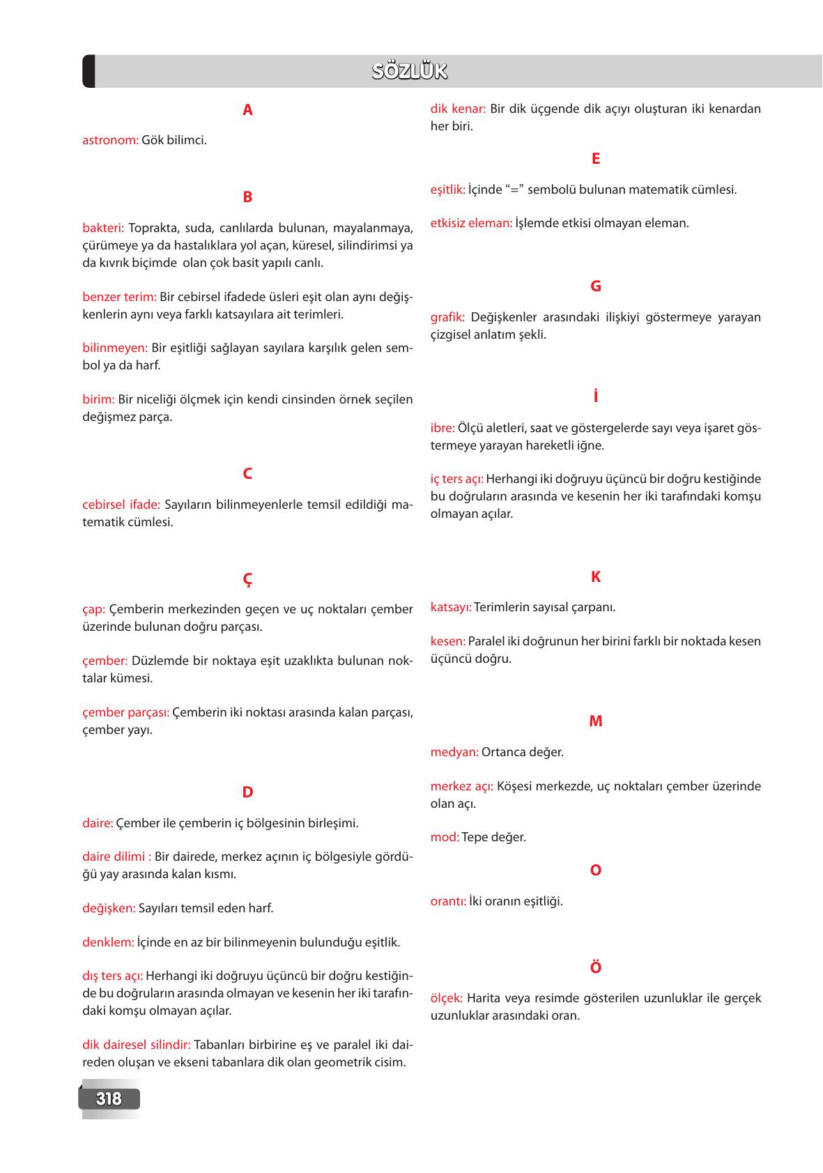 7. Sınıf Edat Yayınları Matematik Ders Kitabı Sayfa 318 Cevapları