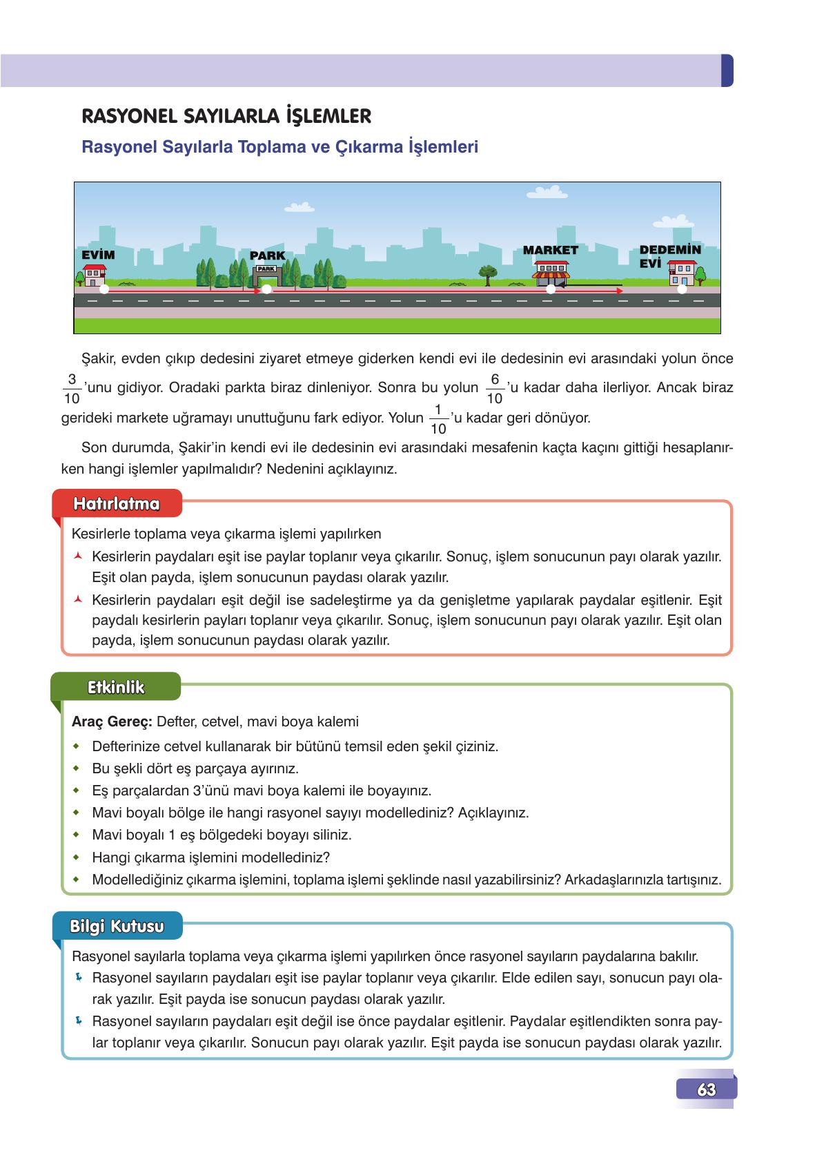 7. Sınıf Edat Yayınları Matematik Ders Kitabı Sayfa 63 Cevapları