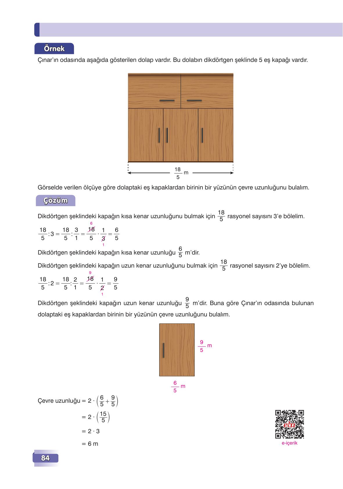 7. Sınıf Edat Yayınları Matematik Ders Kitabı Sayfa 84 Cevapları