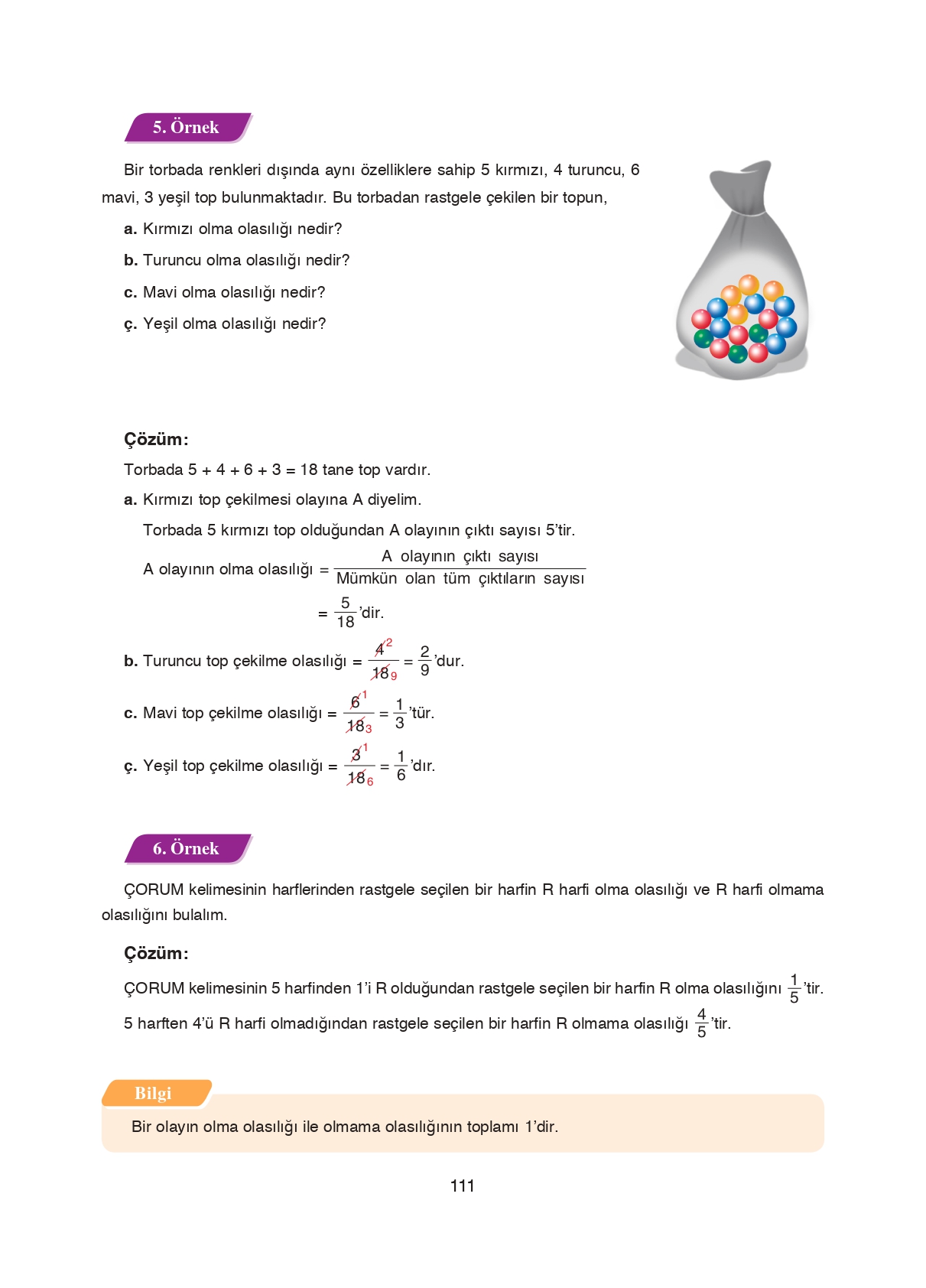 8. Sınıf Ada Matbaacılık Yayıncılık Matematik Ders Kitabı Sayfa 111 Cevapları