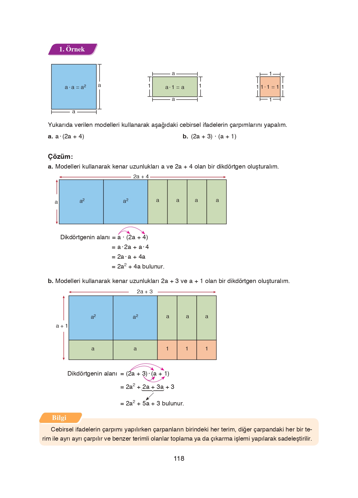 8. Sınıf Ada Matbaacılık Yayıncılık Matematik Ders Kitabı Sayfa 118 Cevapları