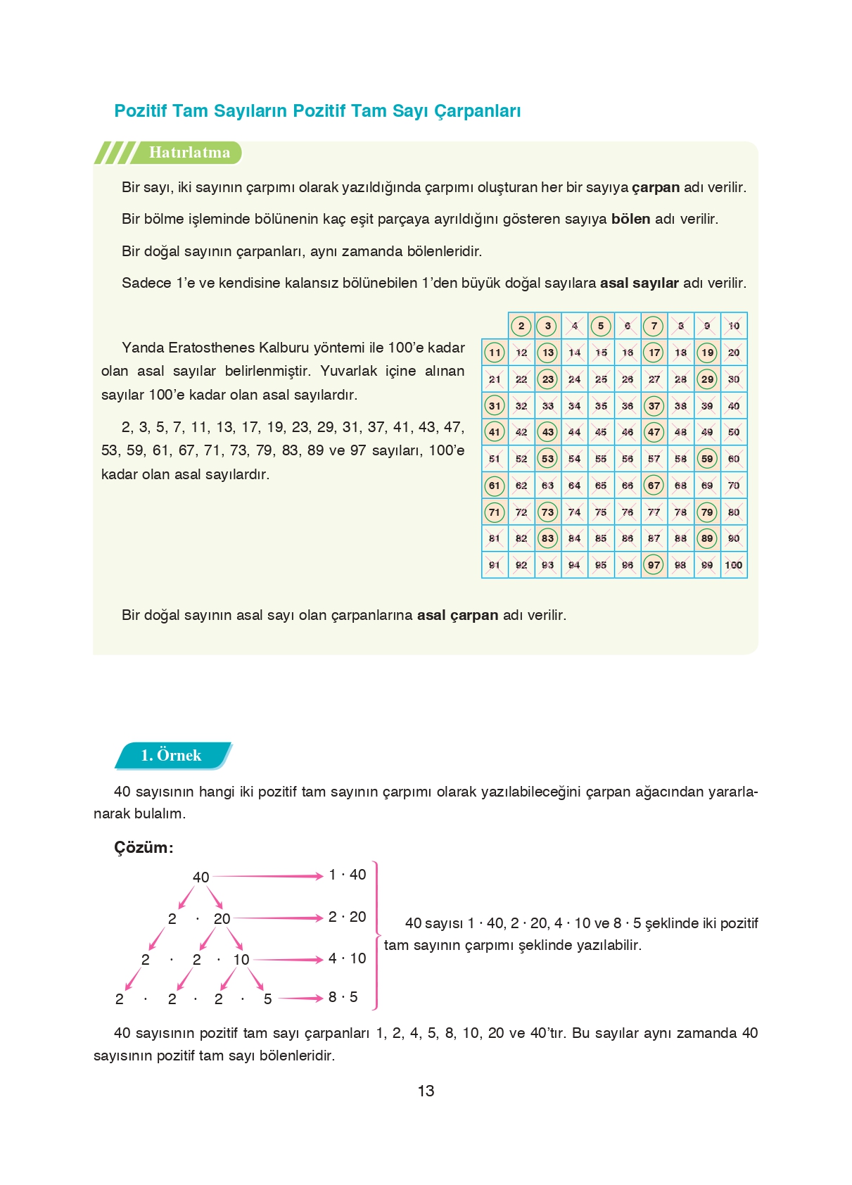 8. Sınıf Ada Matbaacılık Yayıncılık Matematik Ders Kitabı Sayfa 13 Cevapları