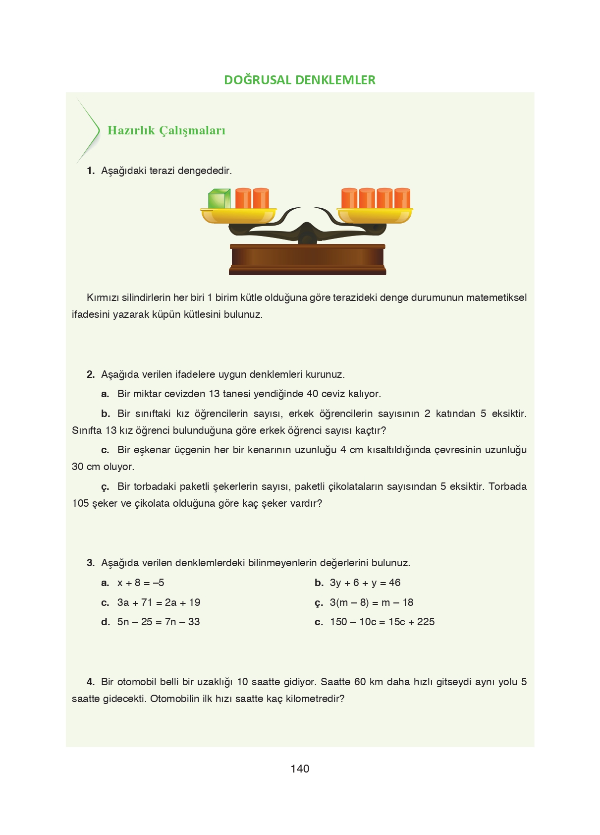 8. Sınıf Ada Matbaacılık Yayıncılık Matematik Ders Kitabı Sayfa 140 Cevapları