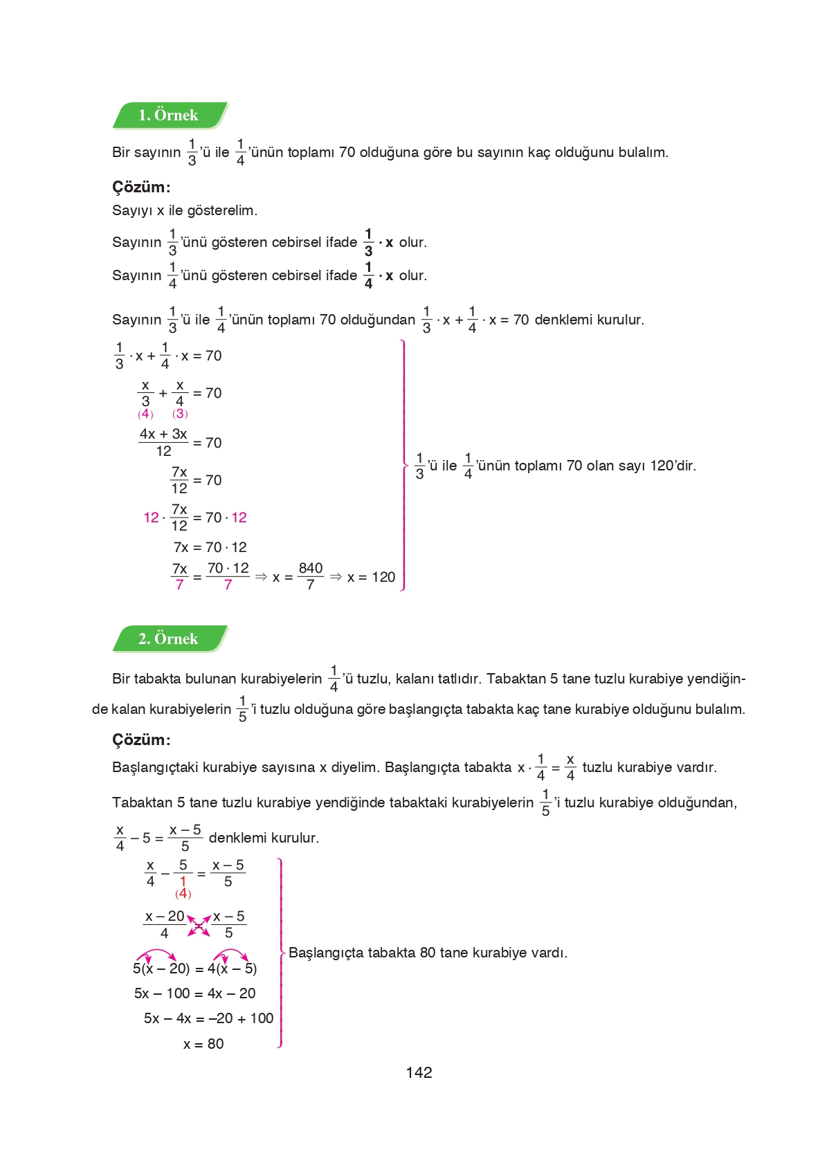 8. Sınıf Ada Matbaacılık Yayıncılık Matematik Ders Kitabı Sayfa 142 Cevapları