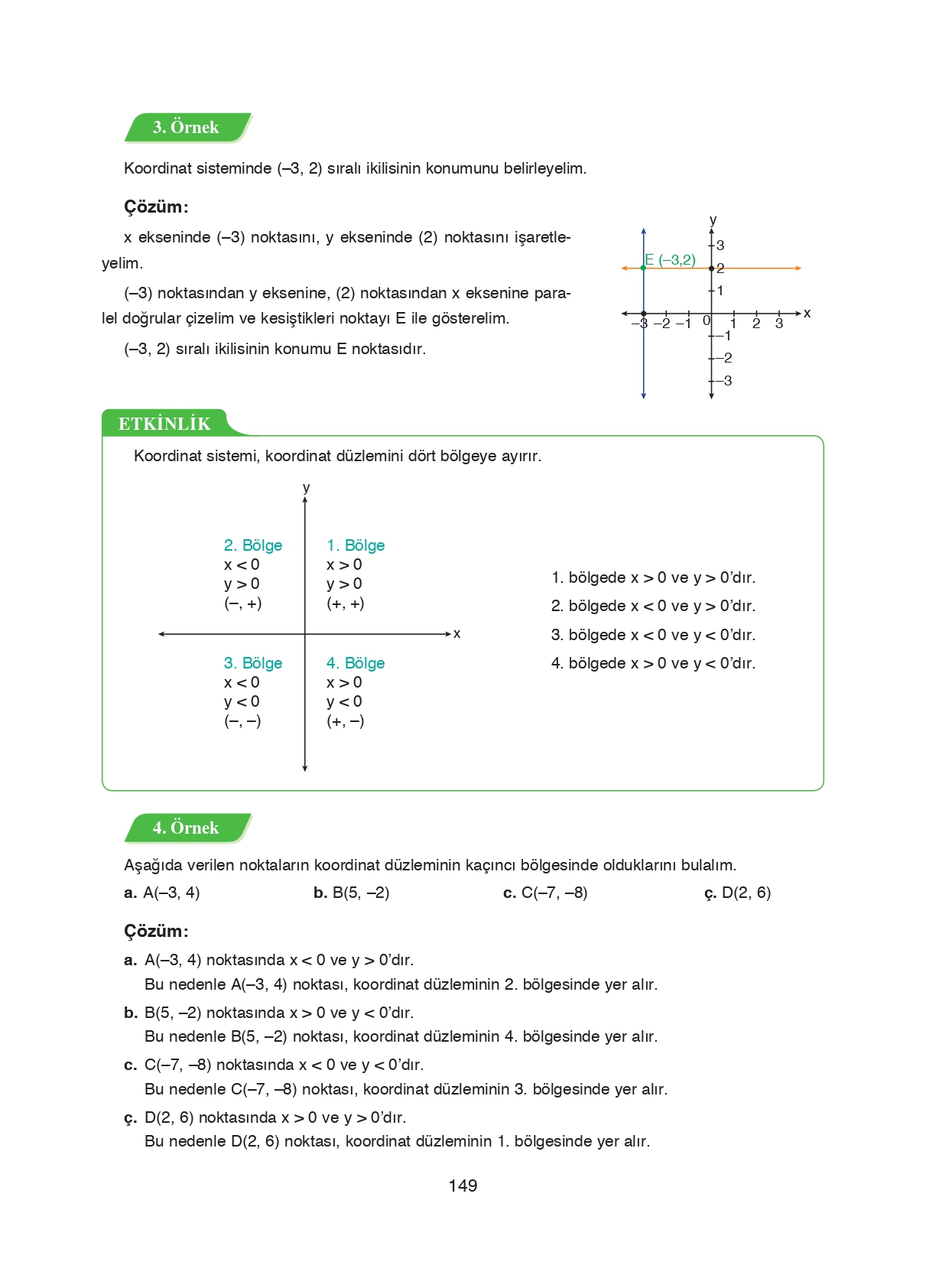 8. Sınıf Ada Matbaacılık Yayıncılık Matematik Ders Kitabı Sayfa 149 Cevapları