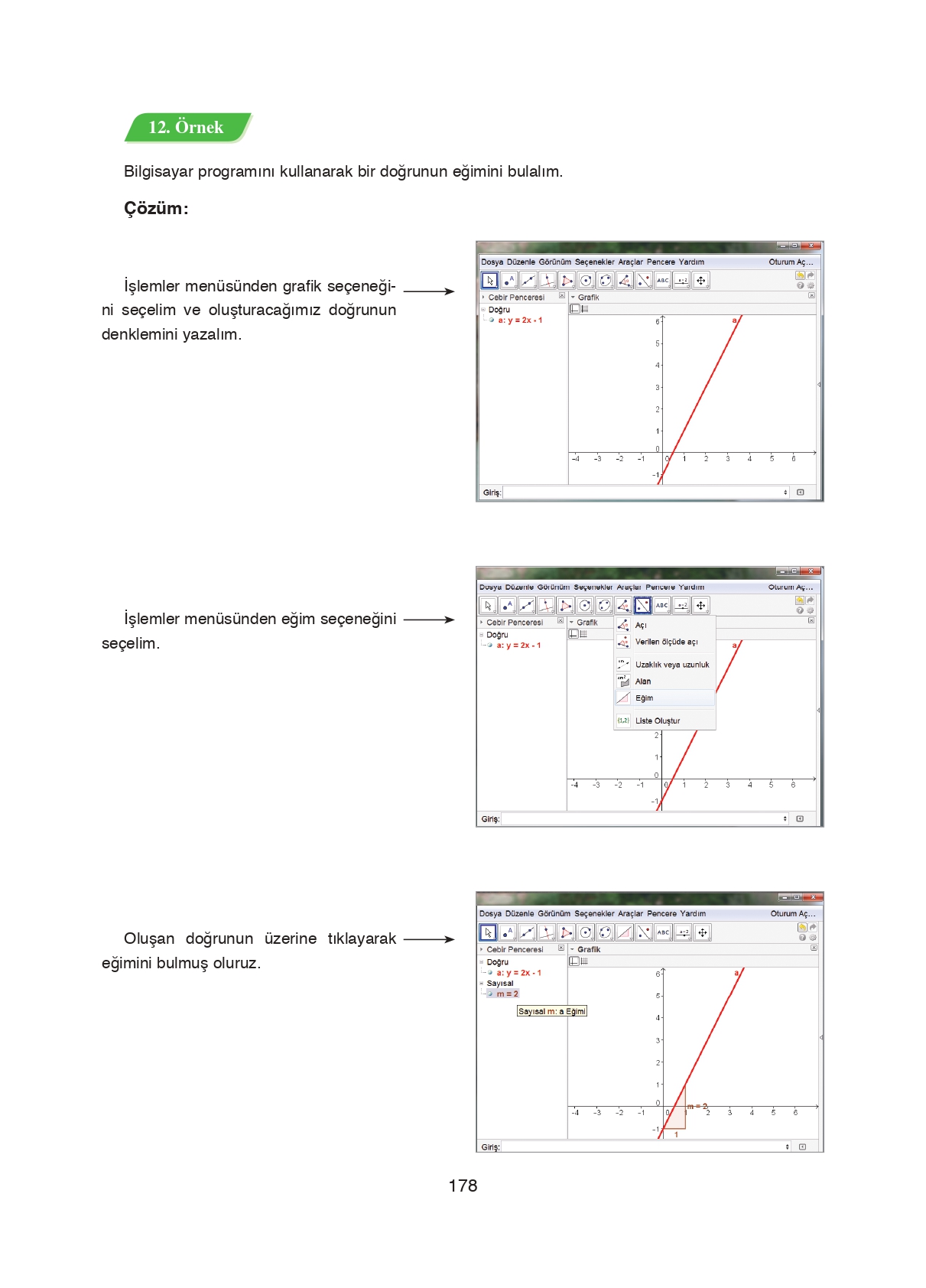 8. Sınıf Ada Matbaacılık Yayıncılık Matematik Ders Kitabı Sayfa 178 Cevapları