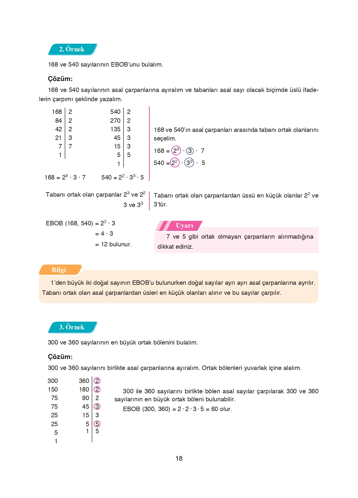 8. Sınıf Ada Matbaacılık Yayıncılık Matematik Ders Kitabı Sayfa 18 Cevapları