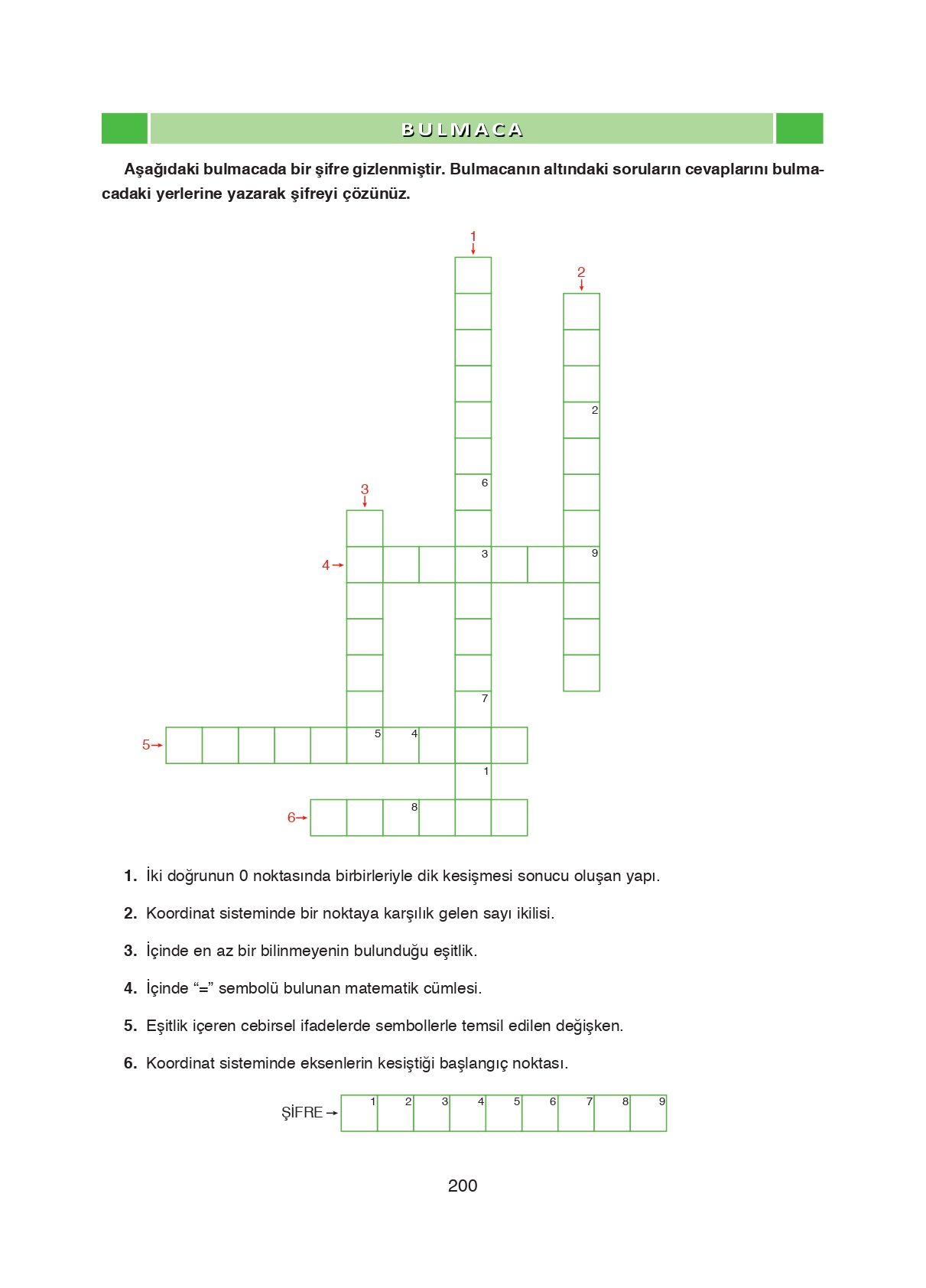 8. Sınıf Ada Matbaacılık Yayıncılık Matematik Ders Kitabı Sayfa 200 Cevapları