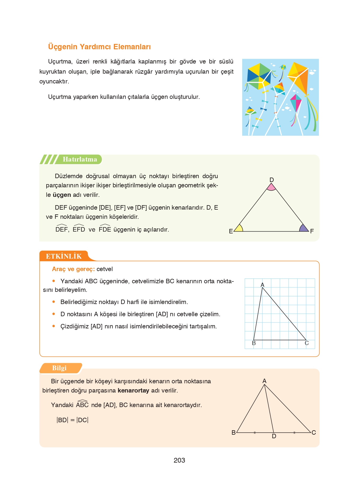 8. Sınıf Ada Matbaacılık Yayıncılık Matematik Ders Kitabı Sayfa 203 Cevapları