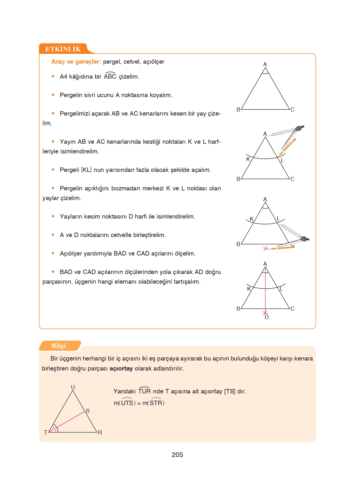 8. Sınıf Ada Matbaacılık Yayıncılık Matematik Ders Kitabı Sayfa 205 Cevapları