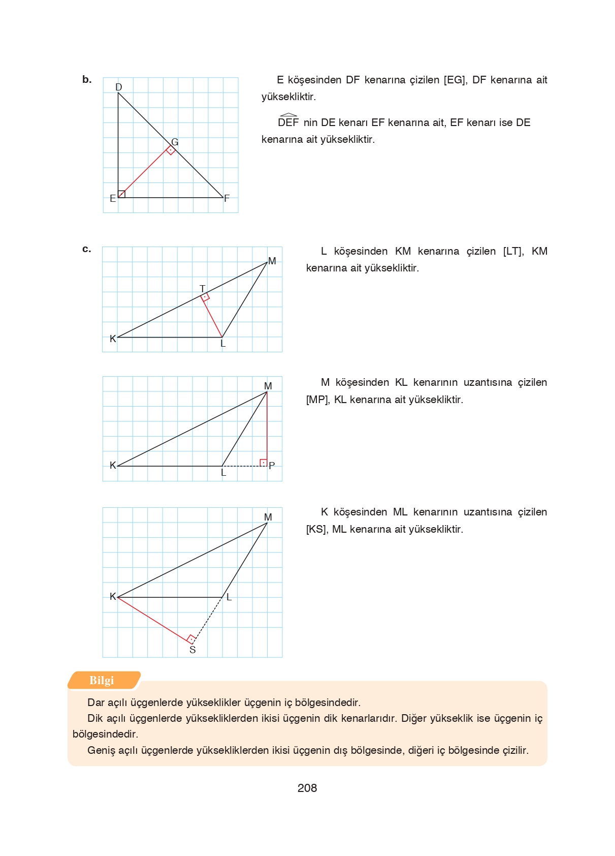 8. Sınıf Ada Matbaacılık Yayıncılık Matematik Ders Kitabı Sayfa 208 Cevapları