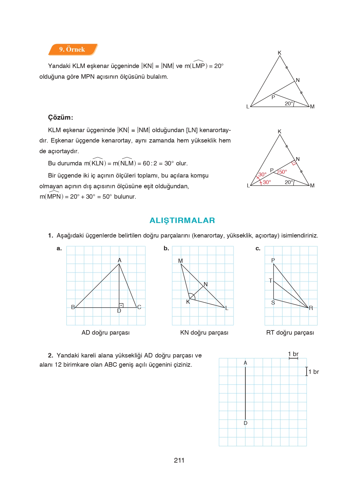 8. Sınıf Ada Matbaacılık Yayıncılık Matematik Ders Kitabı Sayfa 211 Cevapları