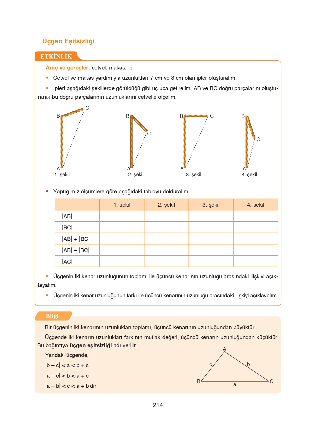 8. Sınıf Ada Matbaacılık Yayıncılık Matematik Ders Kitabı Sayfa 214 Cevapları