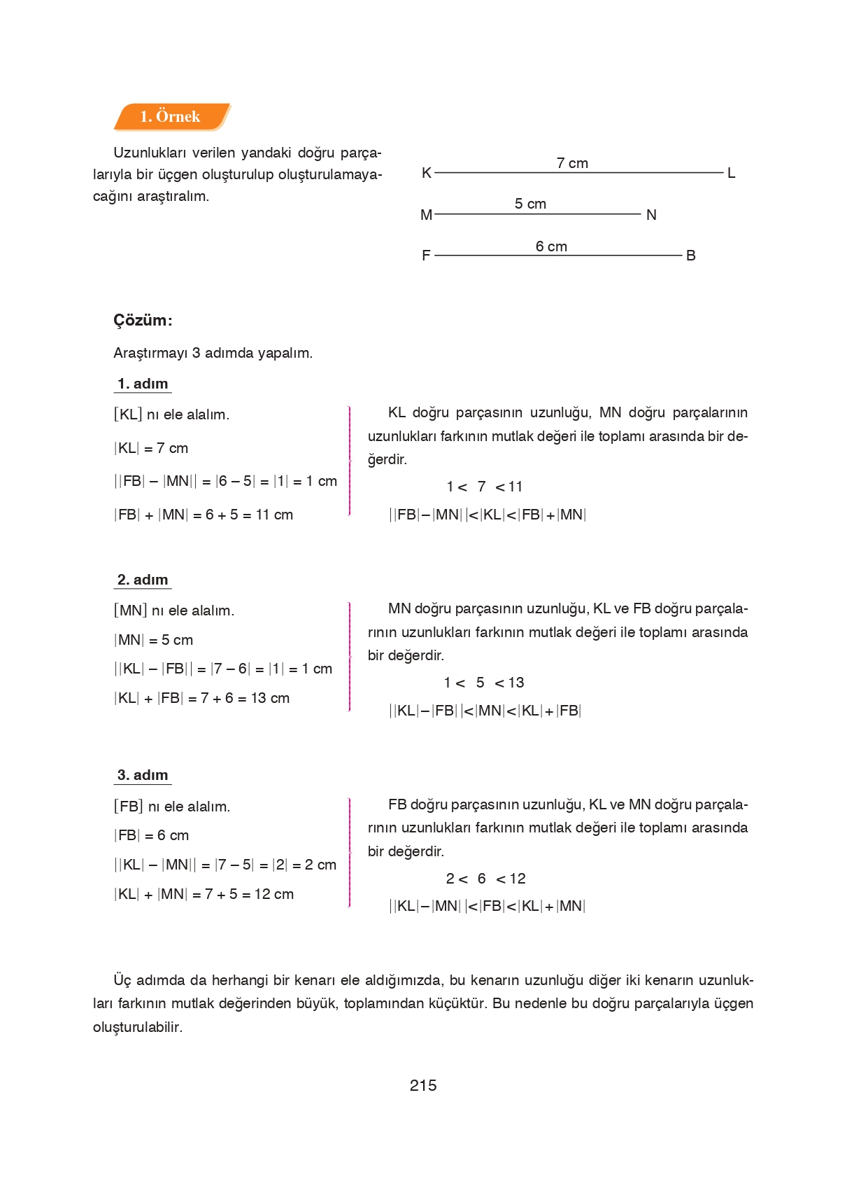 8. Sınıf Ada Matbaacılık Yayıncılık Matematik Ders Kitabı Sayfa 215 Cevapları