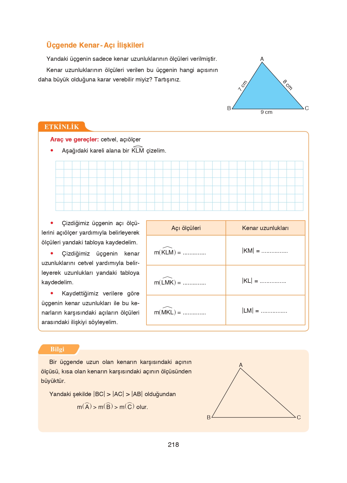 8. Sınıf Ada Matbaacılık Yayıncılık Matematik Ders Kitabı Sayfa 218 Cevapları