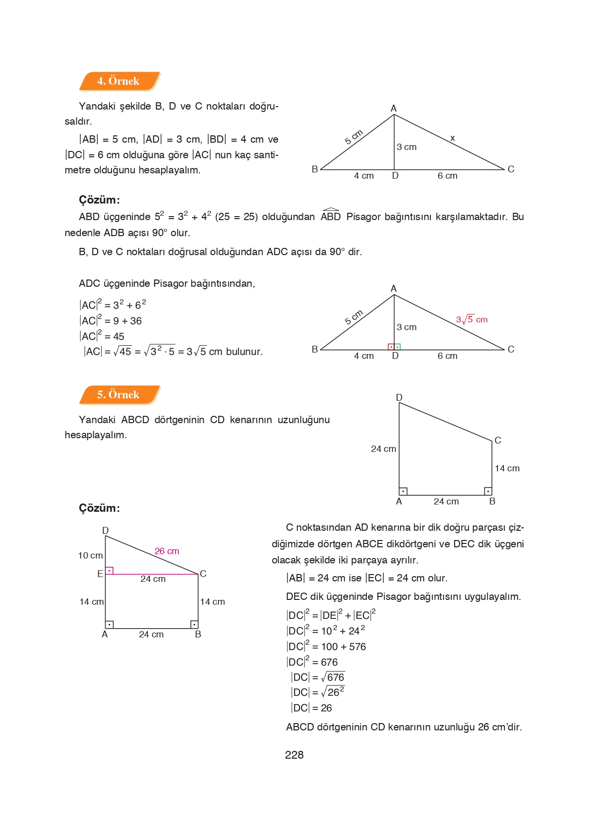 8. Sınıf Ada Matbaacılık Yayıncılık Matematik Ders Kitabı Sayfa 228 Cevapları