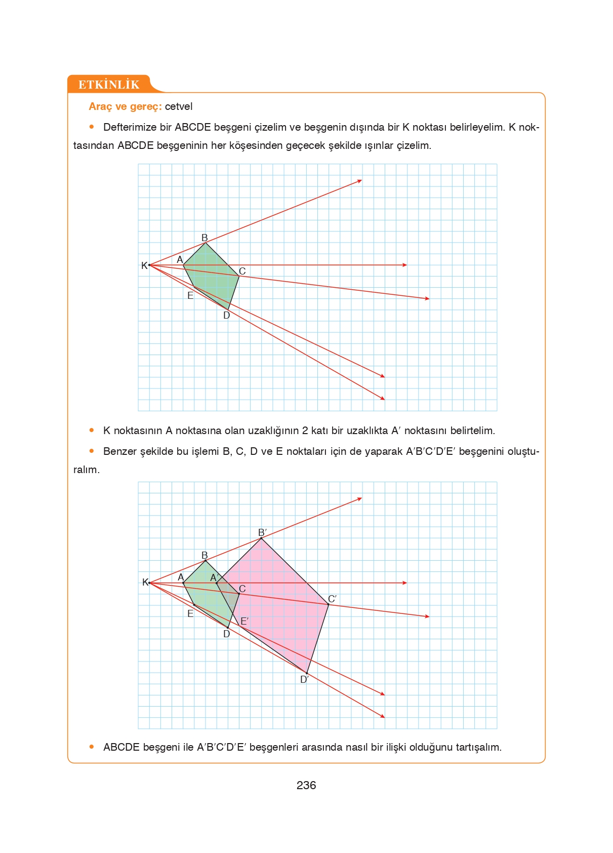 8. Sınıf Ada Matbaacılık Yayıncılık Matematik Ders Kitabı Sayfa 236 Cevapları