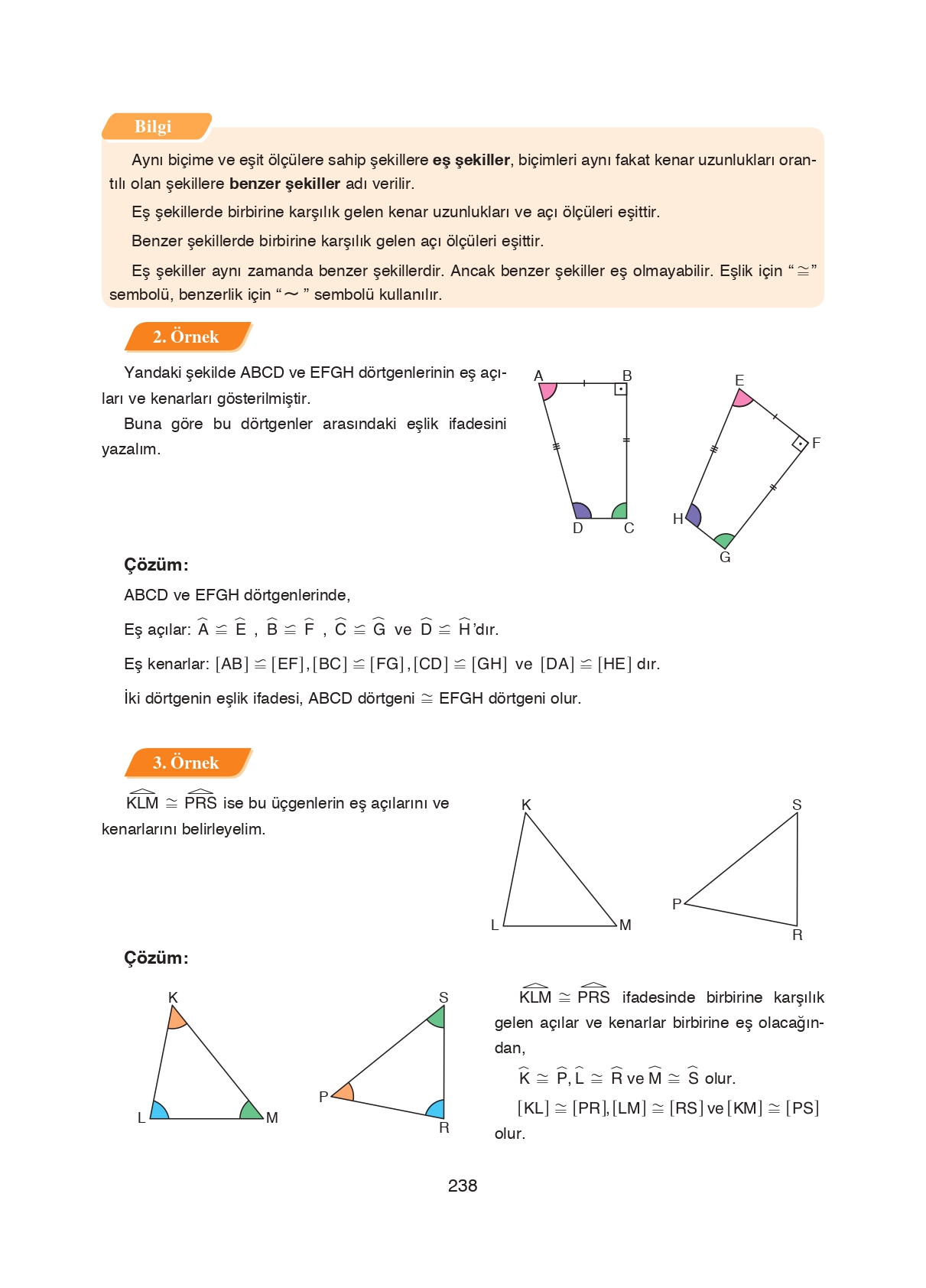 8. Sınıf Ada Matbaacılık Yayıncılık Matematik Ders Kitabı Sayfa 238 Cevapları