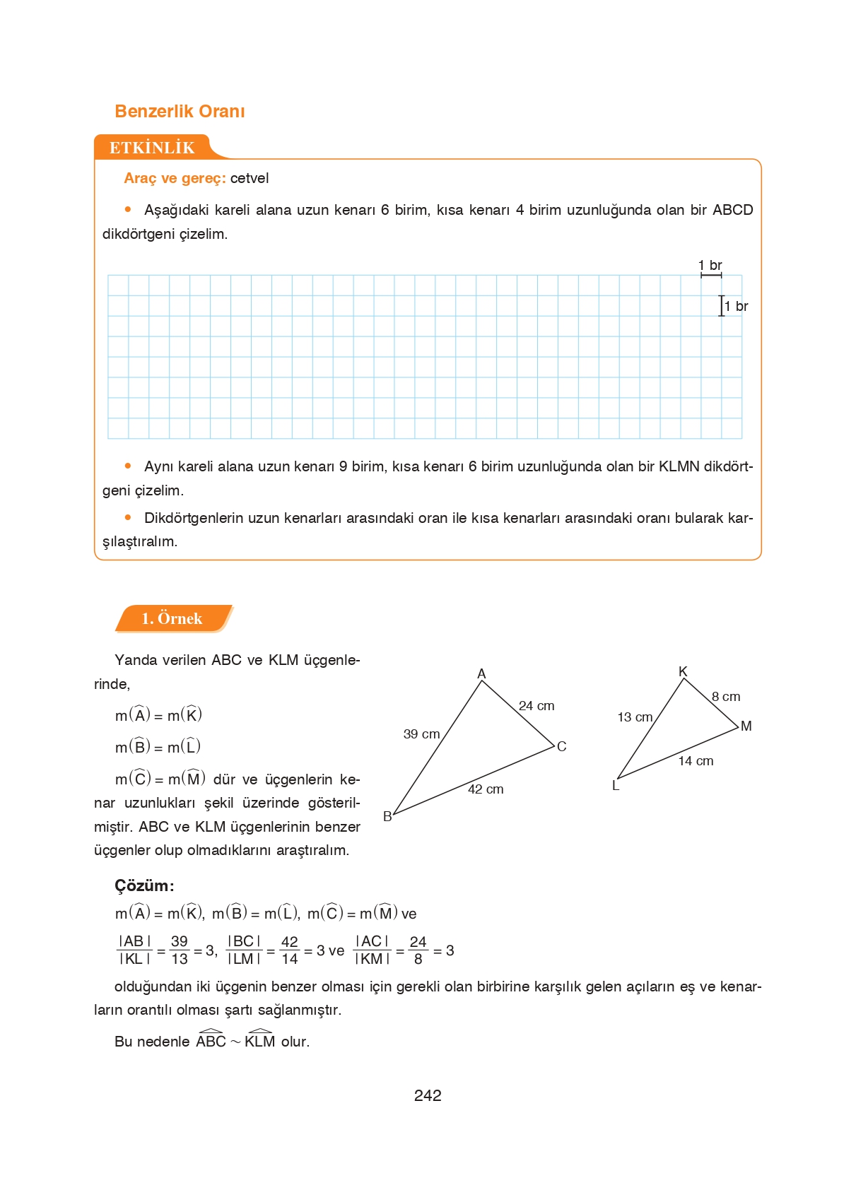 8. Sınıf Ada Matbaacılık Yayıncılık Matematik Ders Kitabı Sayfa 242 Cevapları