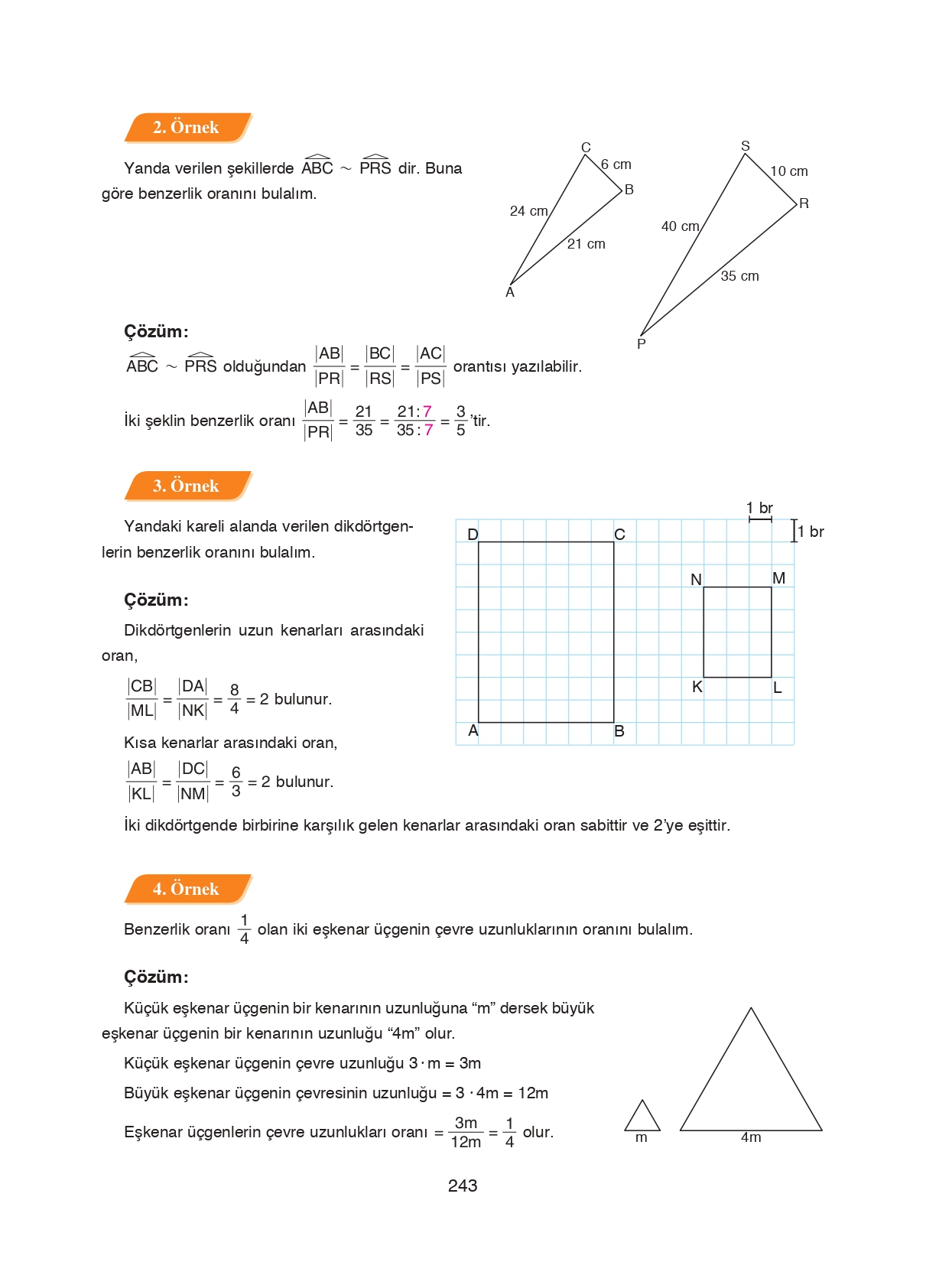 8. Sınıf Ada Matbaacılık Yayıncılık Matematik Ders Kitabı Sayfa 243 Cevapları