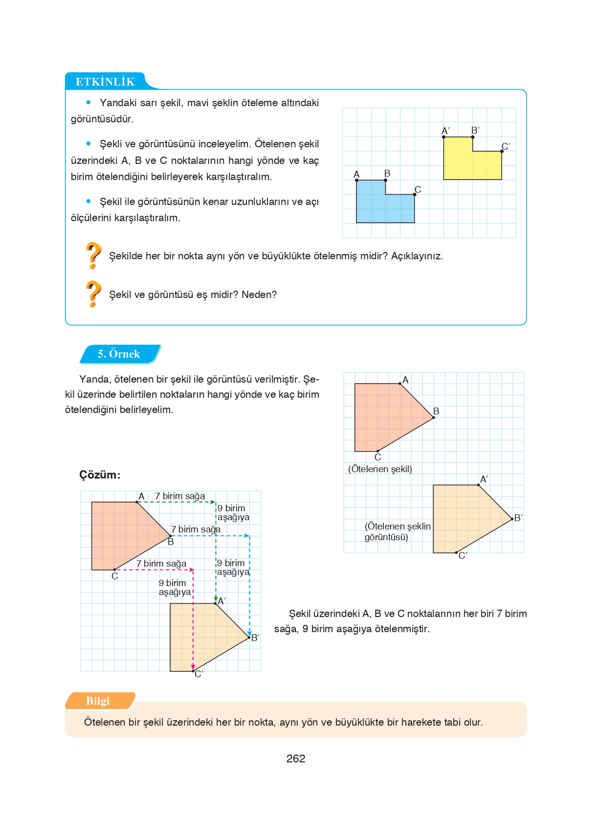 8. Sınıf Ada Matbaacılık Yayıncılık Matematik Ders Kitabı Sayfa 262 Cevapları