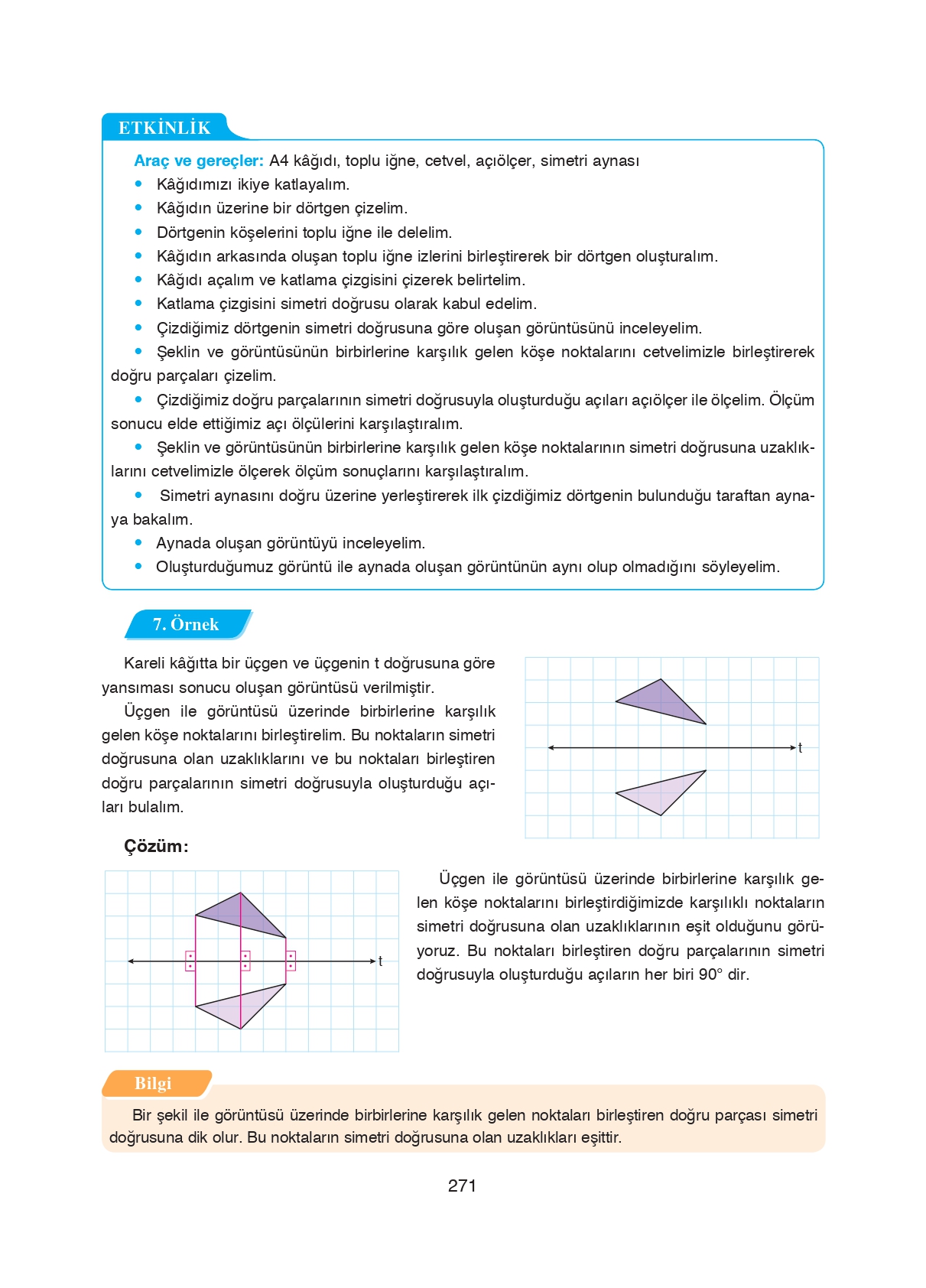 8. Sınıf Ada Matbaacılık Yayıncılık Matematik Ders Kitabı Sayfa 271 Cevapları