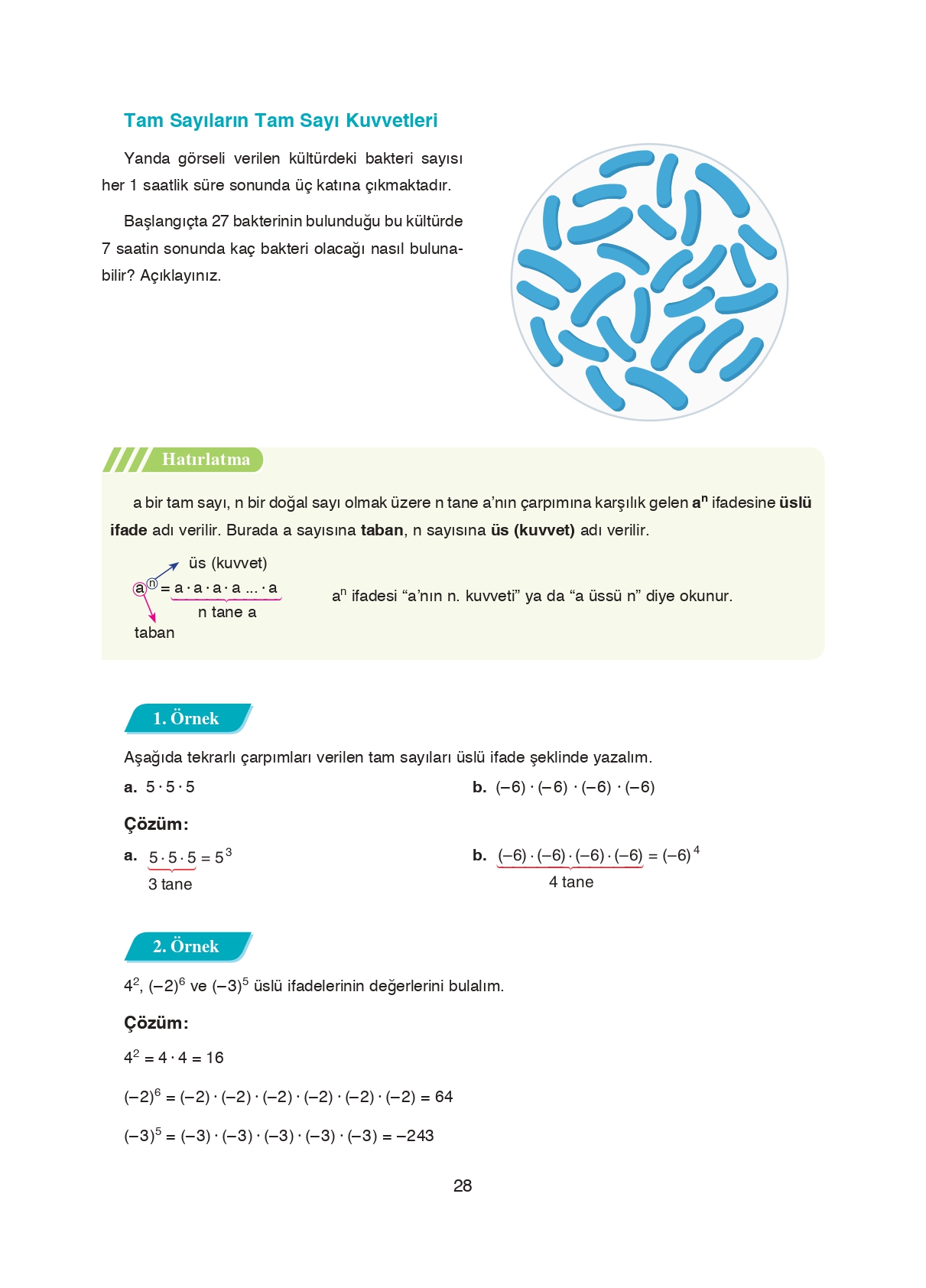 8. Sınıf Ada Matbaacılık Yayıncılık Matematik Ders Kitabı Sayfa 28 Cevapları