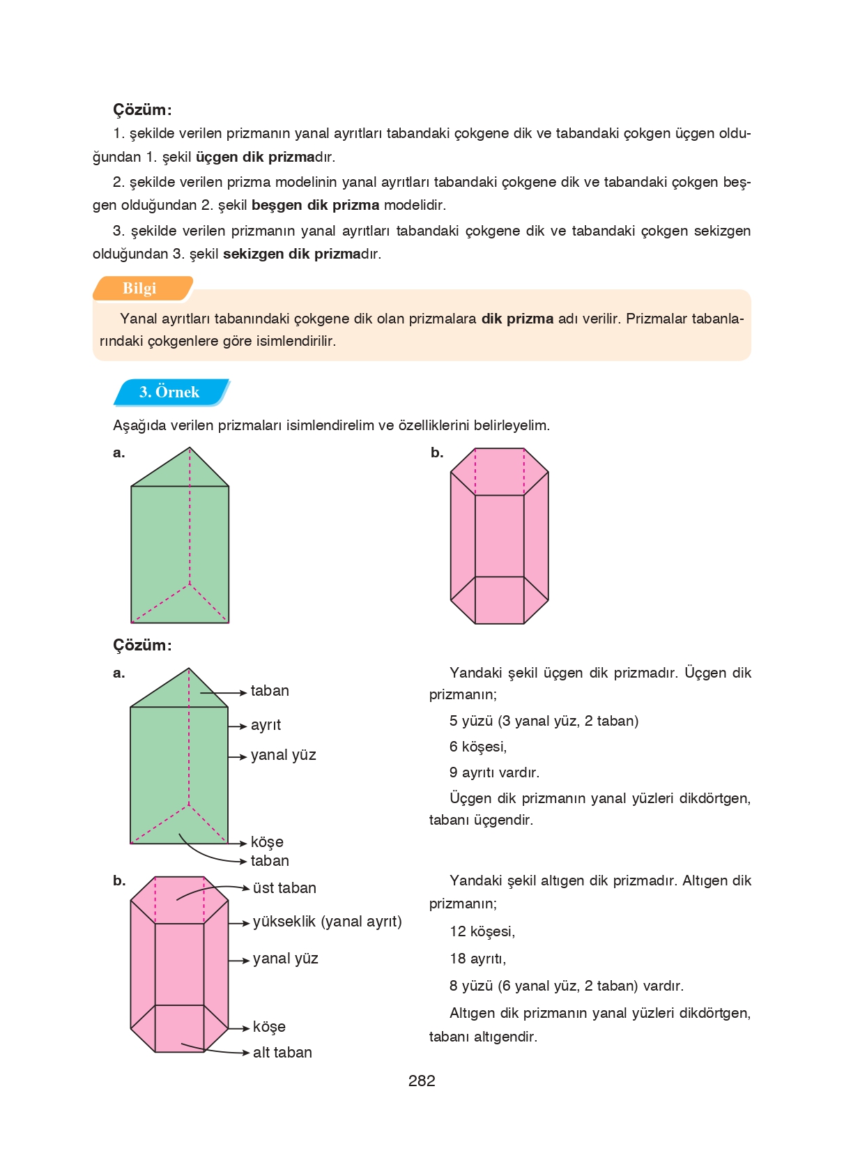 8. Sınıf Ada Matbaacılık Yayıncılık Matematik Ders Kitabı Sayfa 282 Cevapları