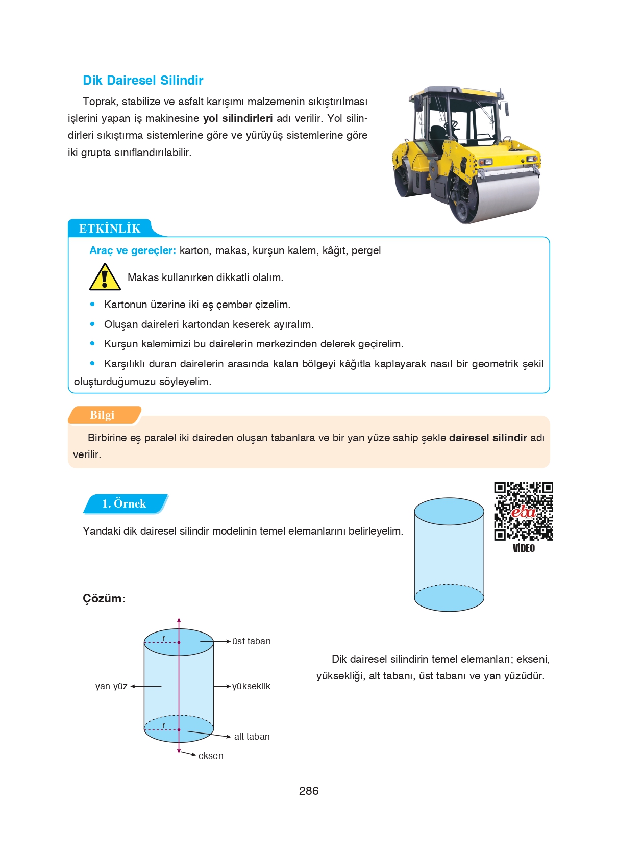 8. Sınıf Ada Matbaacılık Yayıncılık Matematik Ders Kitabı Sayfa 286 Cevapları