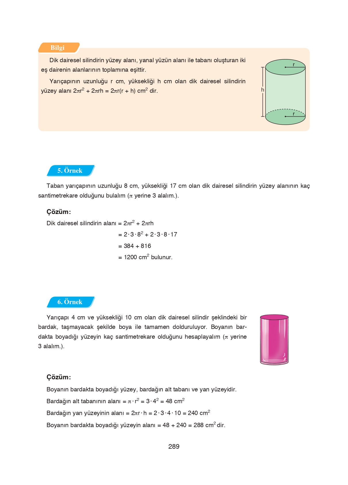 8. Sınıf Ada Matbaacılık Yayıncılık Matematik Ders Kitabı Sayfa 289 Cevapları