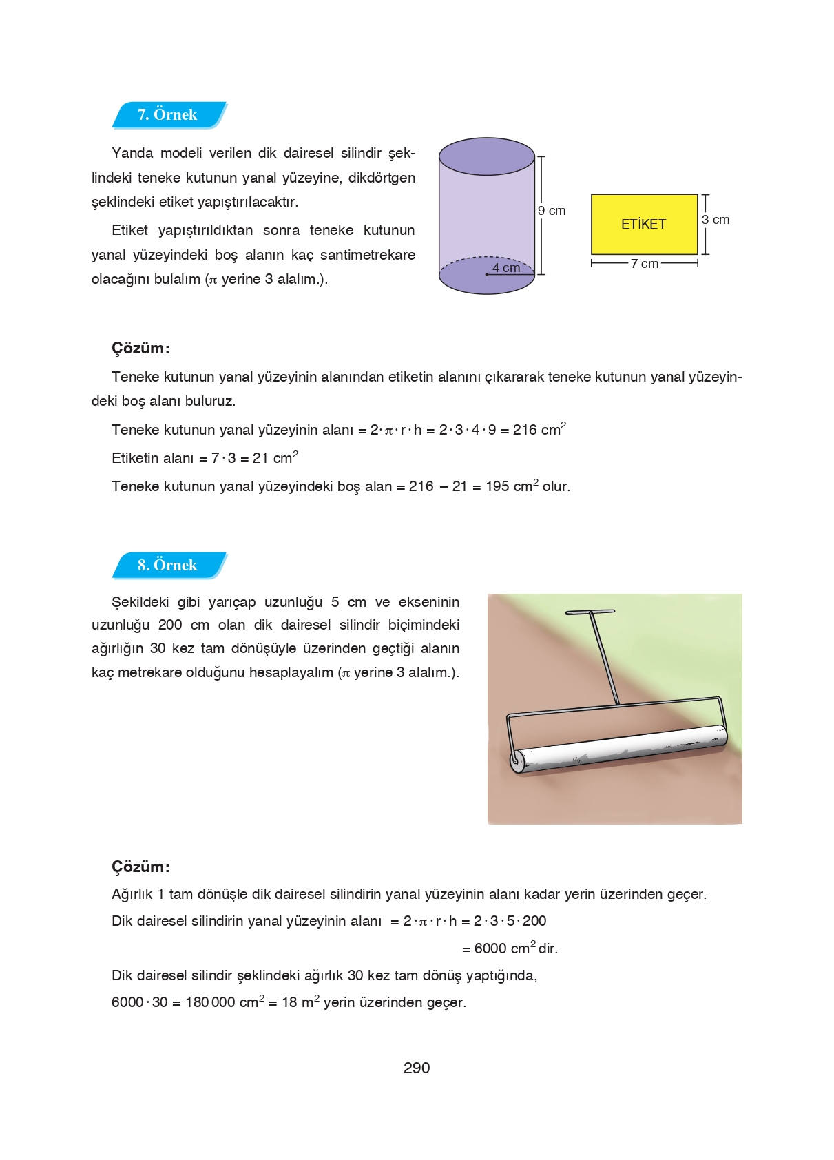 8. Sınıf Ada Matbaacılık Yayıncılık Matematik Ders Kitabı Sayfa 290 Cevapları