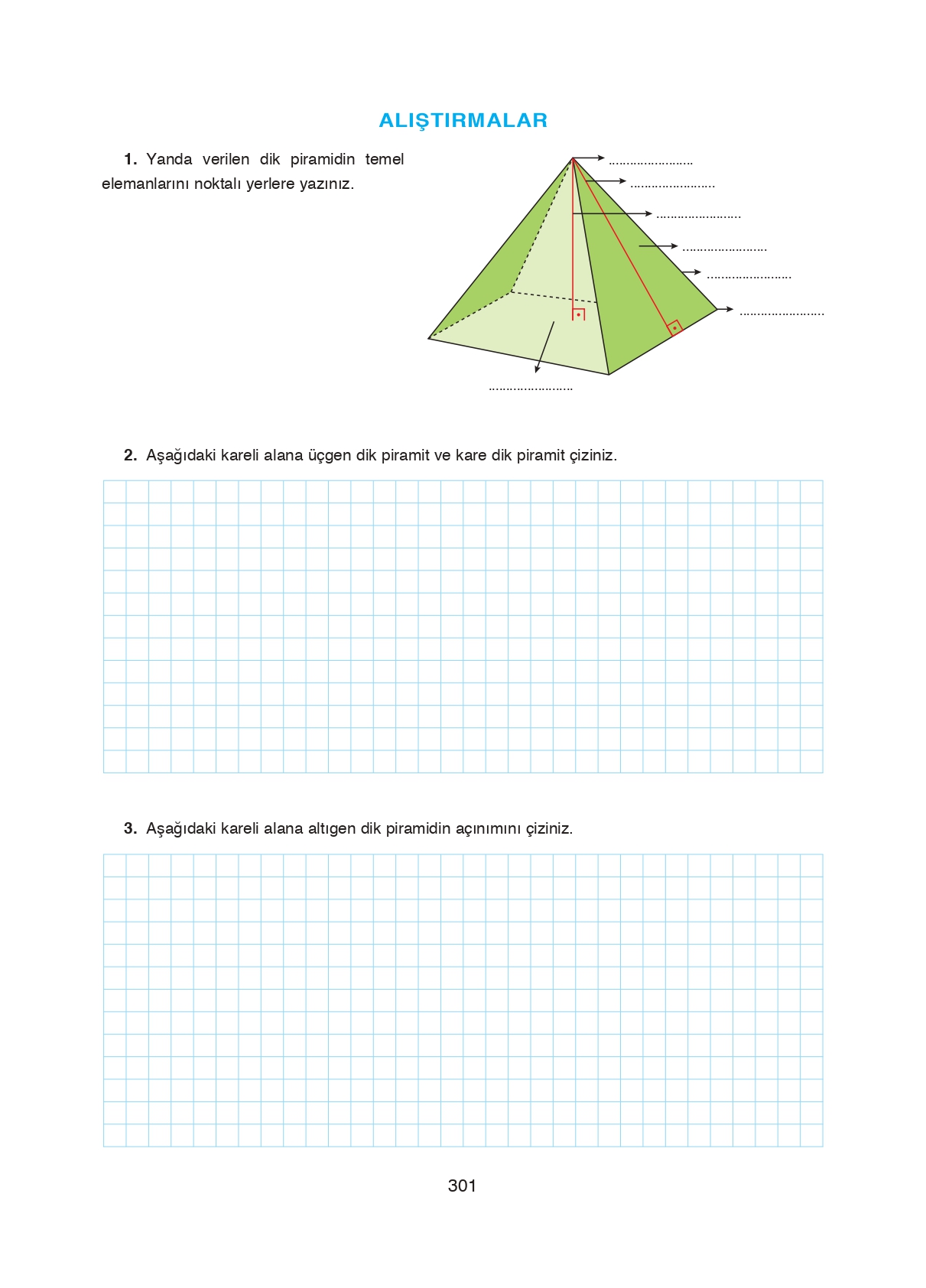 8. Sınıf Ada Matbaacılık Yayıncılık Matematik Ders Kitabı Sayfa 301 Cevapları