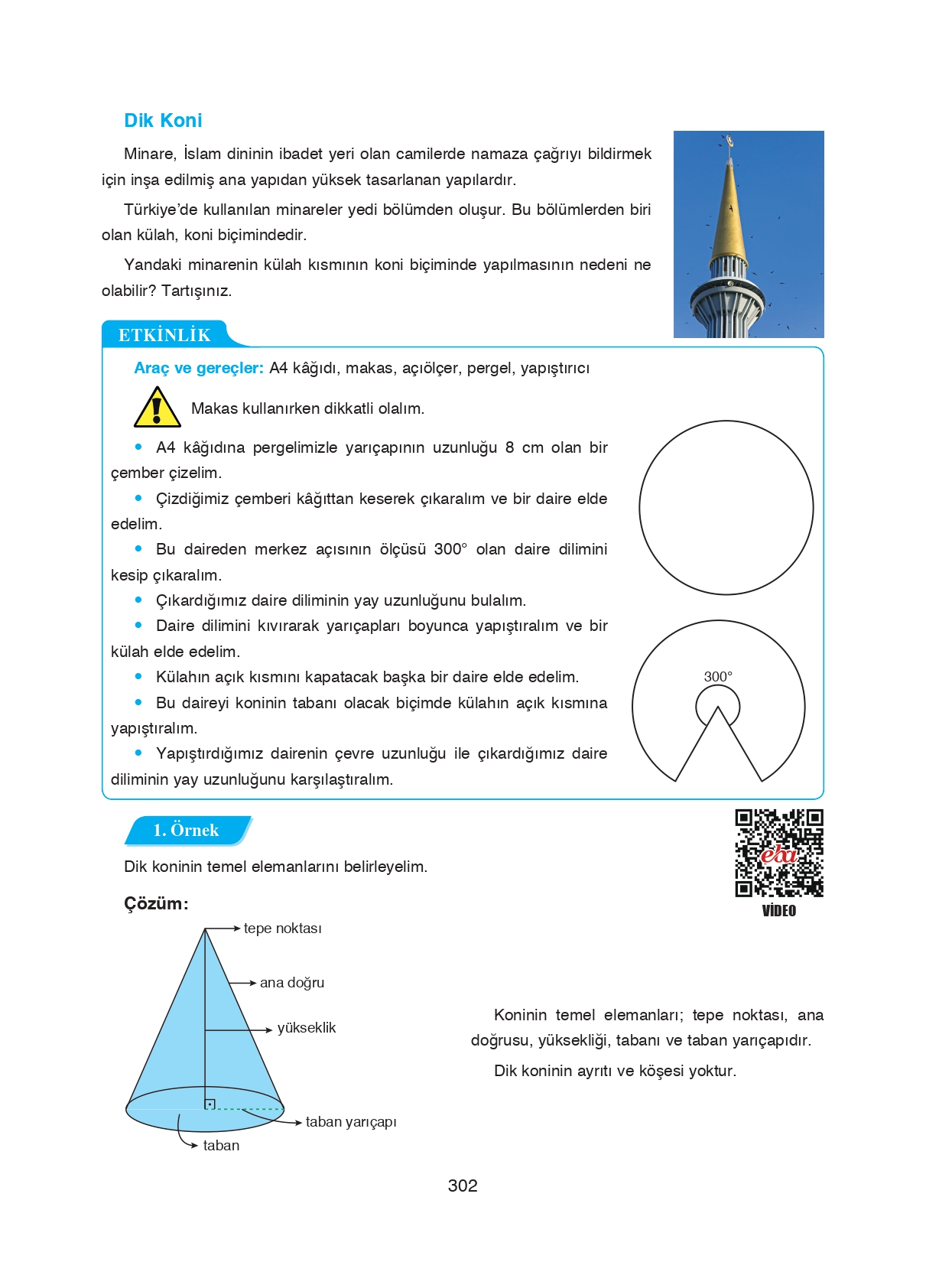 8. Sınıf Ada Matbaacılık Yayıncılık Matematik Ders Kitabı Sayfa 302 Cevapları