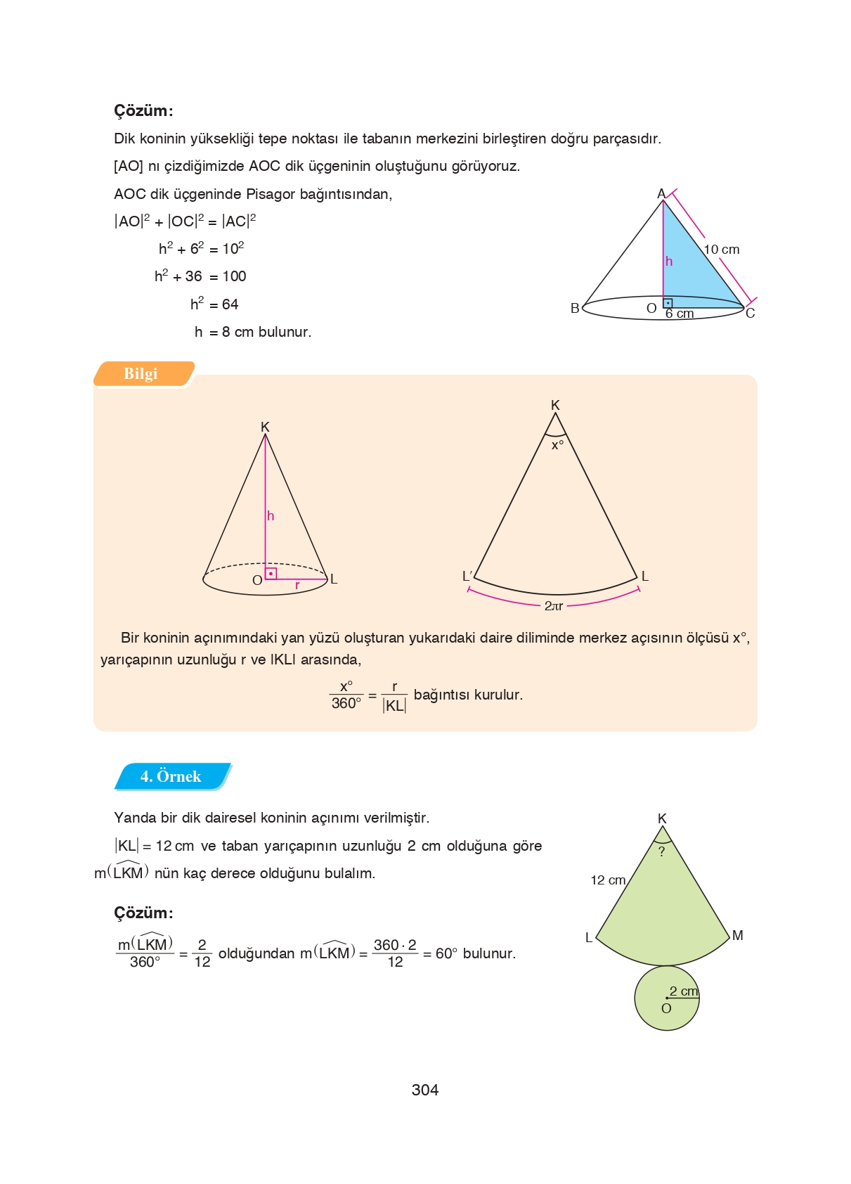 8. Sınıf Ada Matbaacılık Yayıncılık Matematik Ders Kitabı Sayfa 304 Cevapları