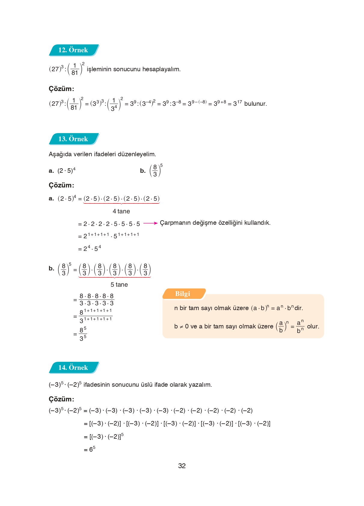 8. Sınıf Ada Matbaacılık Yayıncılık Matematik Ders Kitabı Sayfa 32 Cevapları