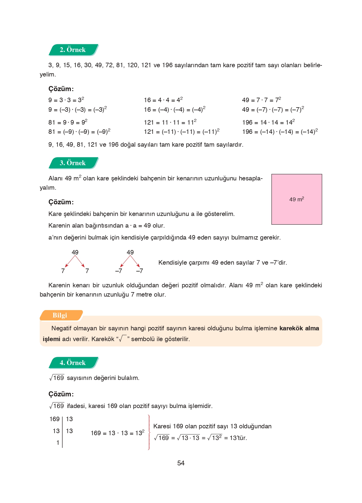 8. Sınıf Ada Matbaacılık Yayıncılık Matematik Ders Kitabı Sayfa 54 Cevapları