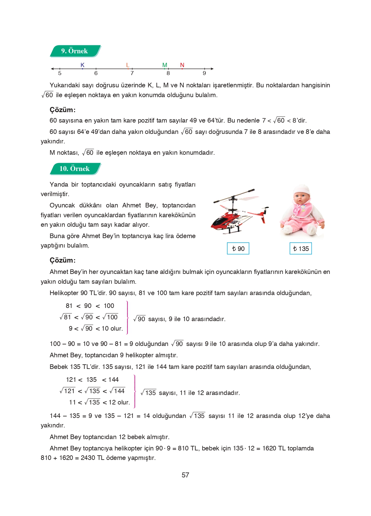 8. Sınıf Ada Matbaacılık Yayıncılık Matematik Ders Kitabı Sayfa 57 Cevapları