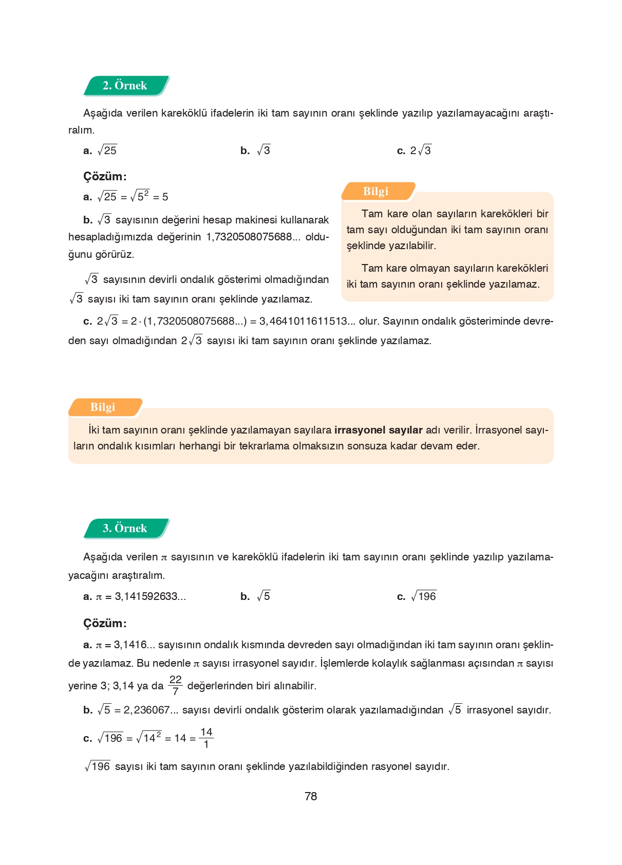 8. Sınıf Ada Matbaacılık Yayıncılık Matematik Ders Kitabı Sayfa 78 Cevapları