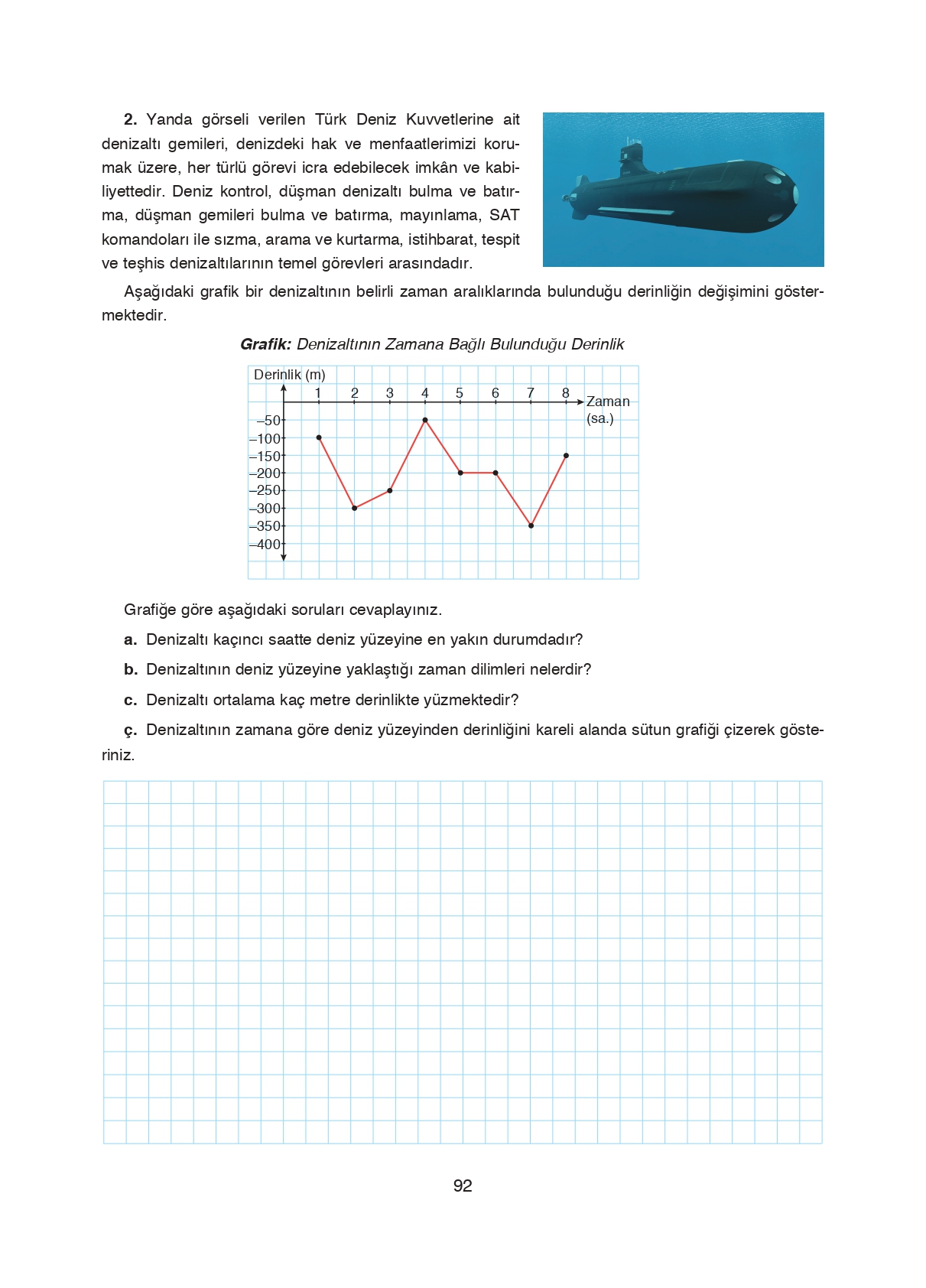 8. Sınıf Ada Matbaacılık Yayıncılık Matematik Ders Kitabı Sayfa 92 Cevapları