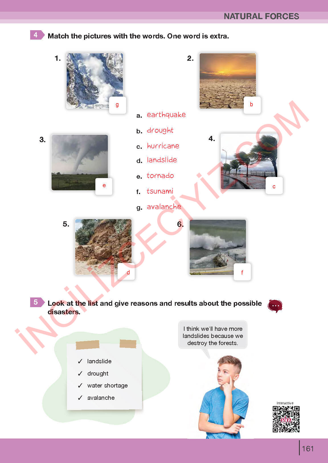 8. Sınıf Bilim ve Kültür Yayınları İngilizce Ders Kitabı Sayfa 161 Cevapları