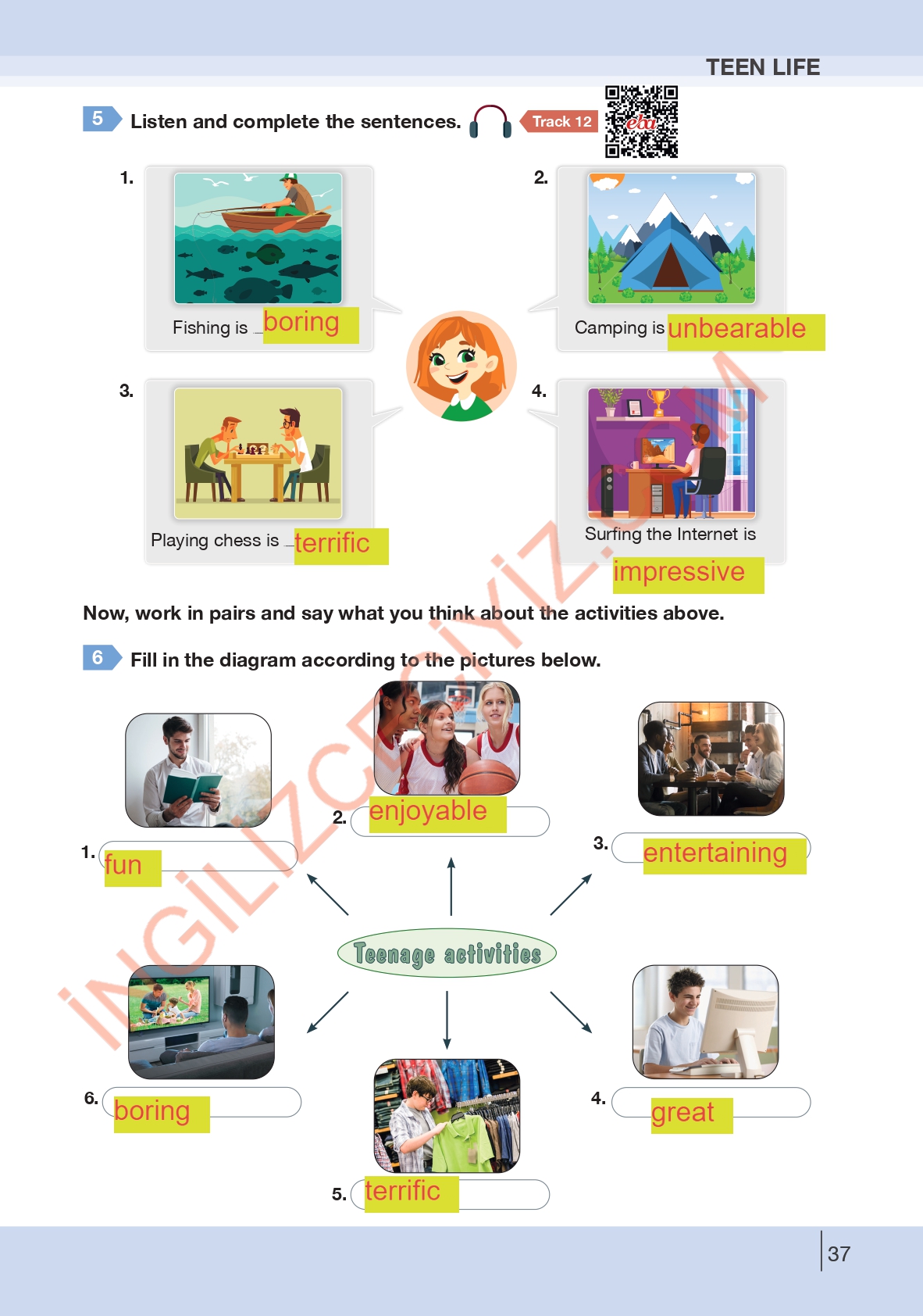 8. Sınıf Bilim ve Kültür Yayınları İngilizce Ders Kitabı Sayfa 37 Cevapları