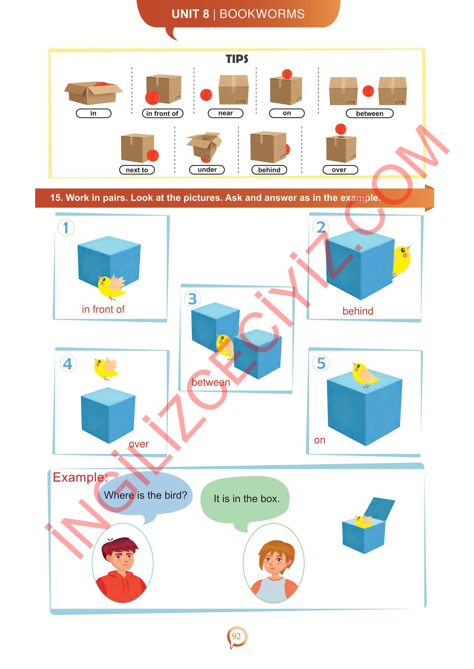 6. Sınıf Meb Yayınları İngilizce Ders Kitabı Sayfa 92 Cevapları